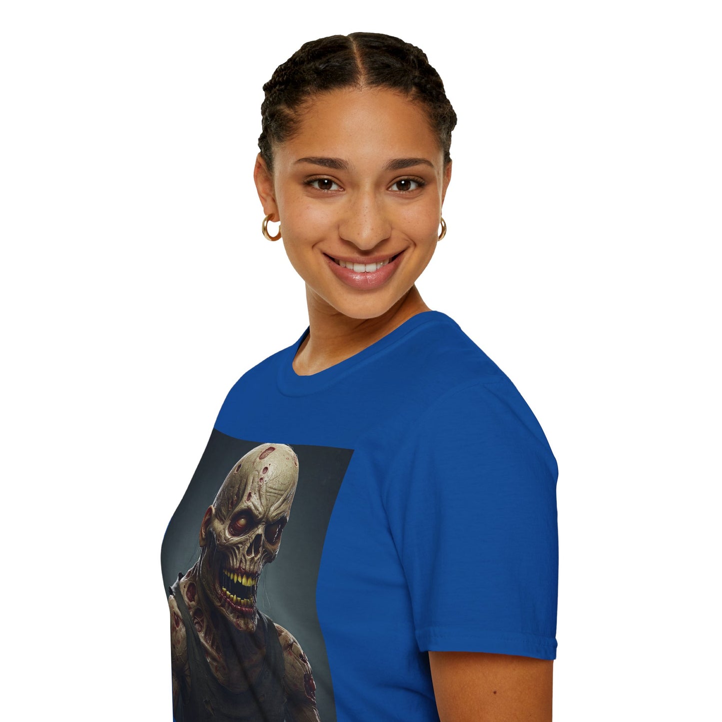 Apocalyptic Portrait Tee, bold, decaying zombie graphic