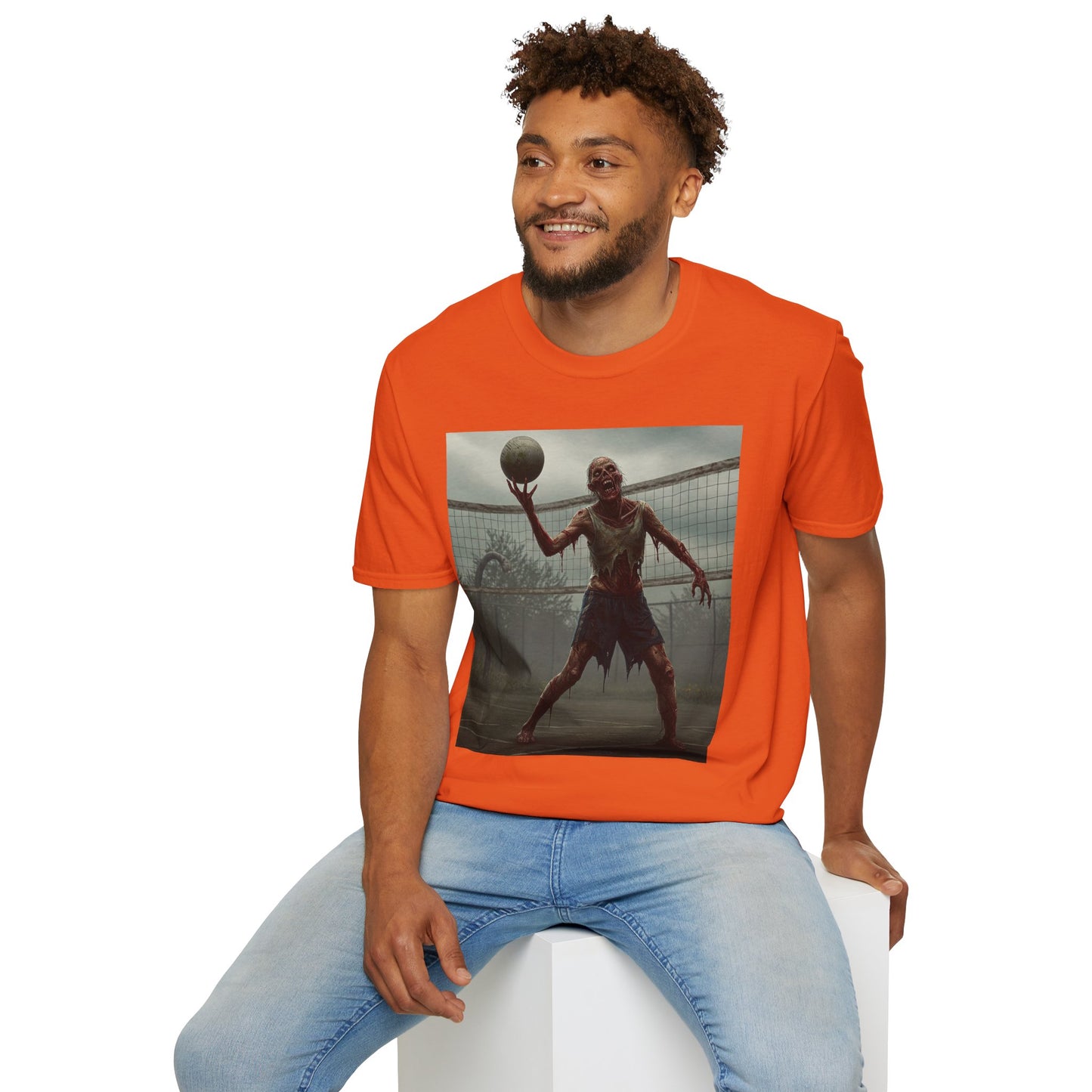 Zombie Basketball Unisex Softstyle T-Shirt | Horror Graphic Tee