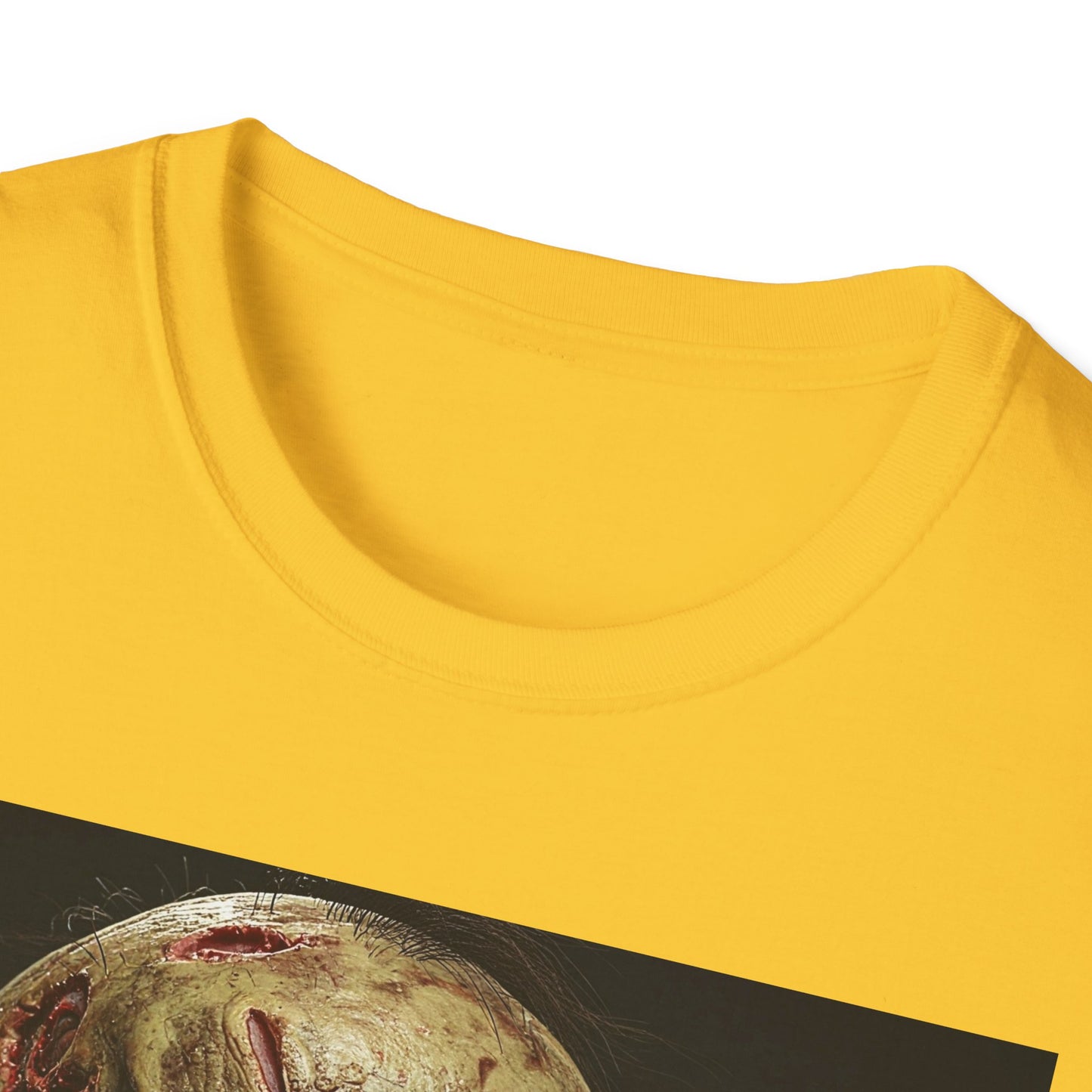 Apocalyptic Portrait Tee, bold, decaying zombie graphic