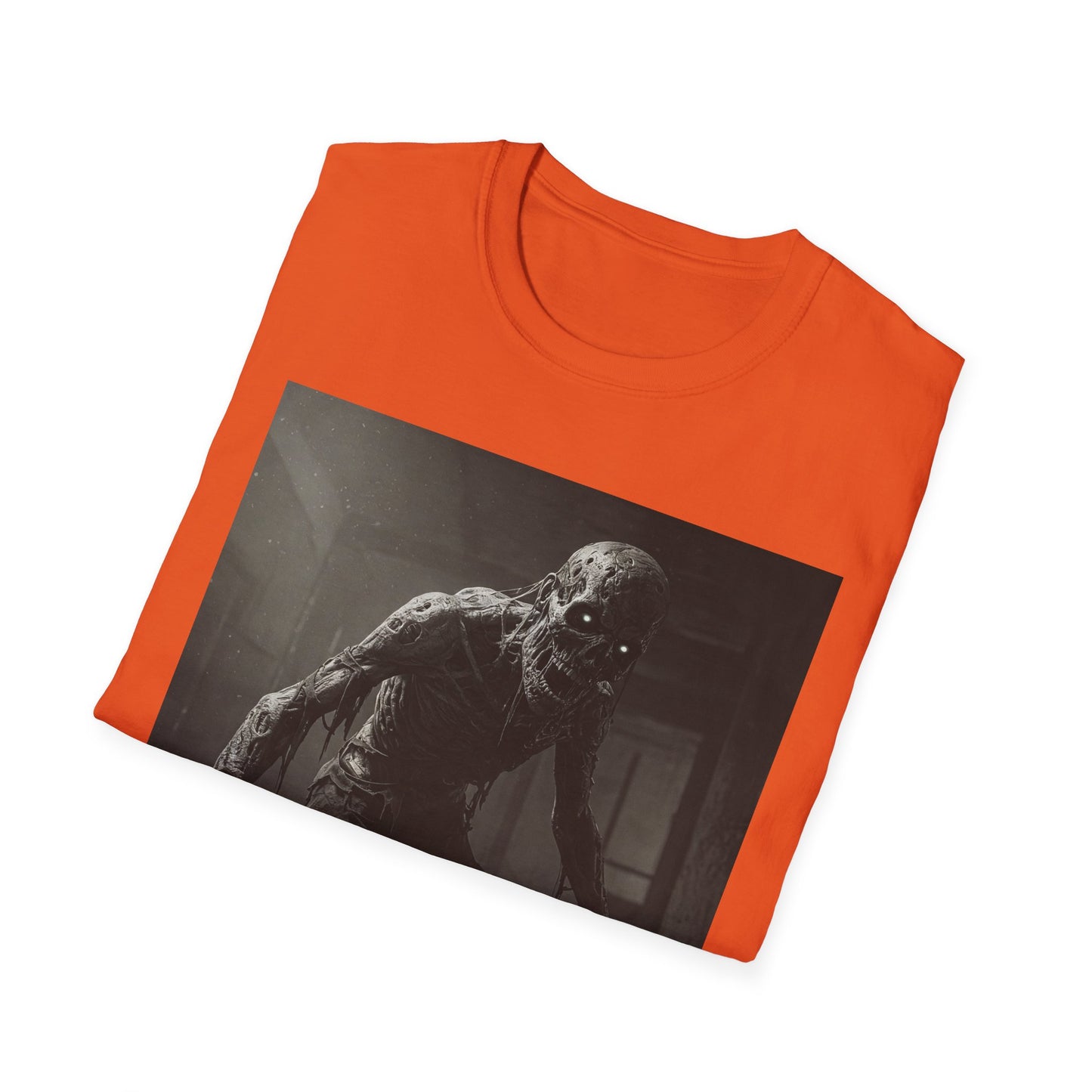 Apocalyptic Portrait Tee, bold, decaying zombie graphic