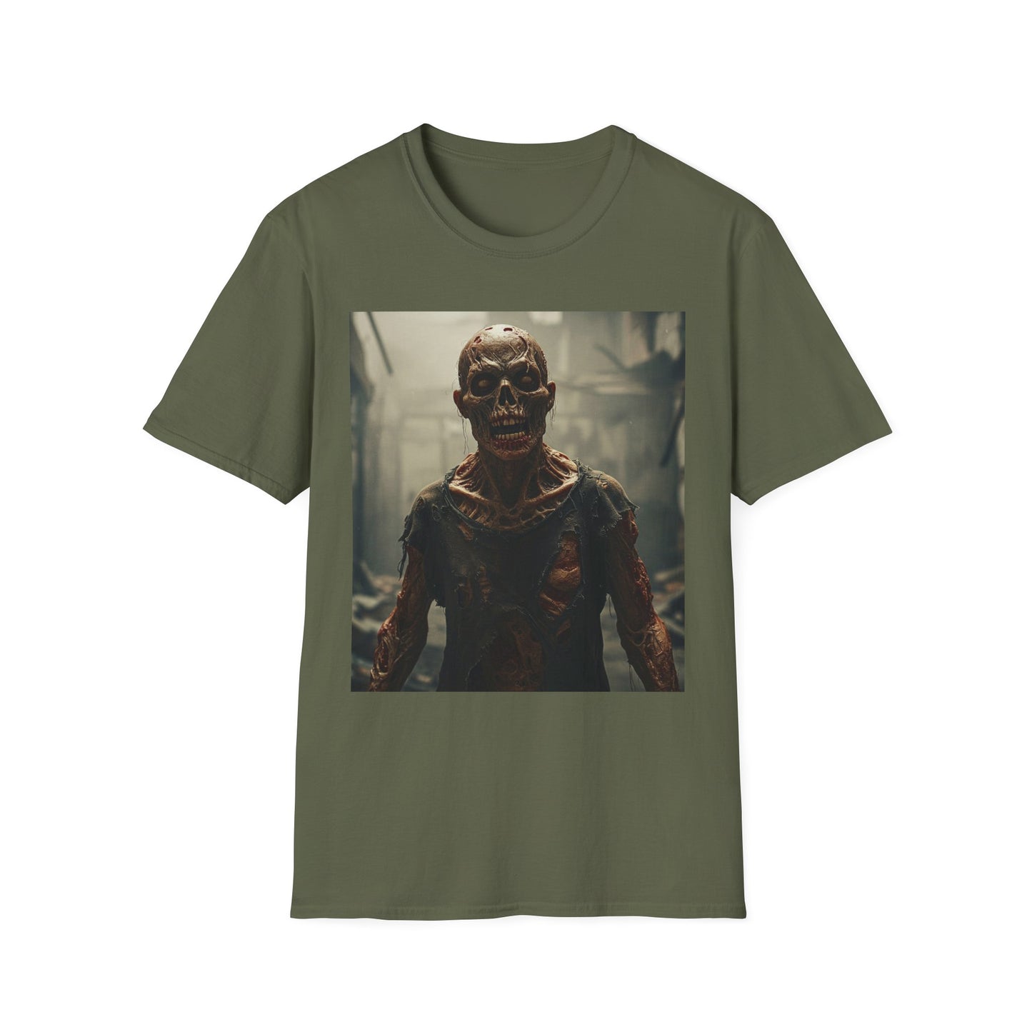 Apocalyptic Portrait Tee: A Vision of Decay