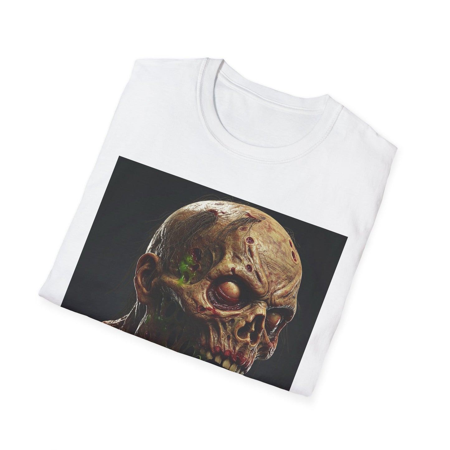 Creepy Skeleton Graphic T-Shirt - Unisex Softstyle Horror Tee