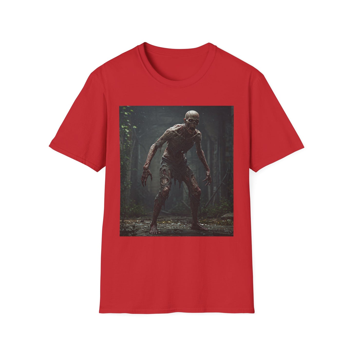 Horror Creature Unisex Softstyle T-Shirt - Spooky Graphic Tee