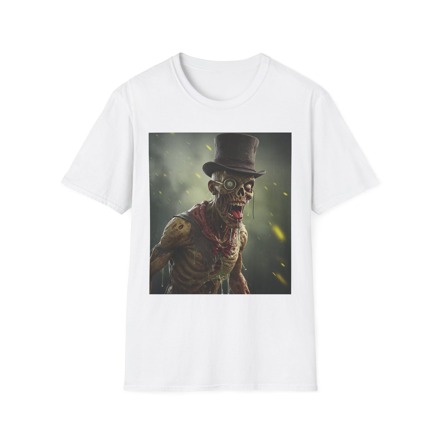 Apocalyptic Portrait Tee, bold, decaying zombie graphic