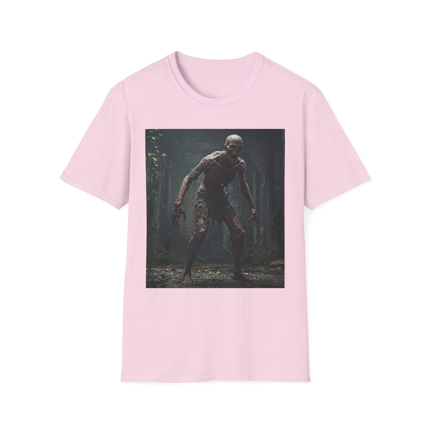 Horror Creature Unisex Softstyle T-Shirt - Spooky Graphic Tee