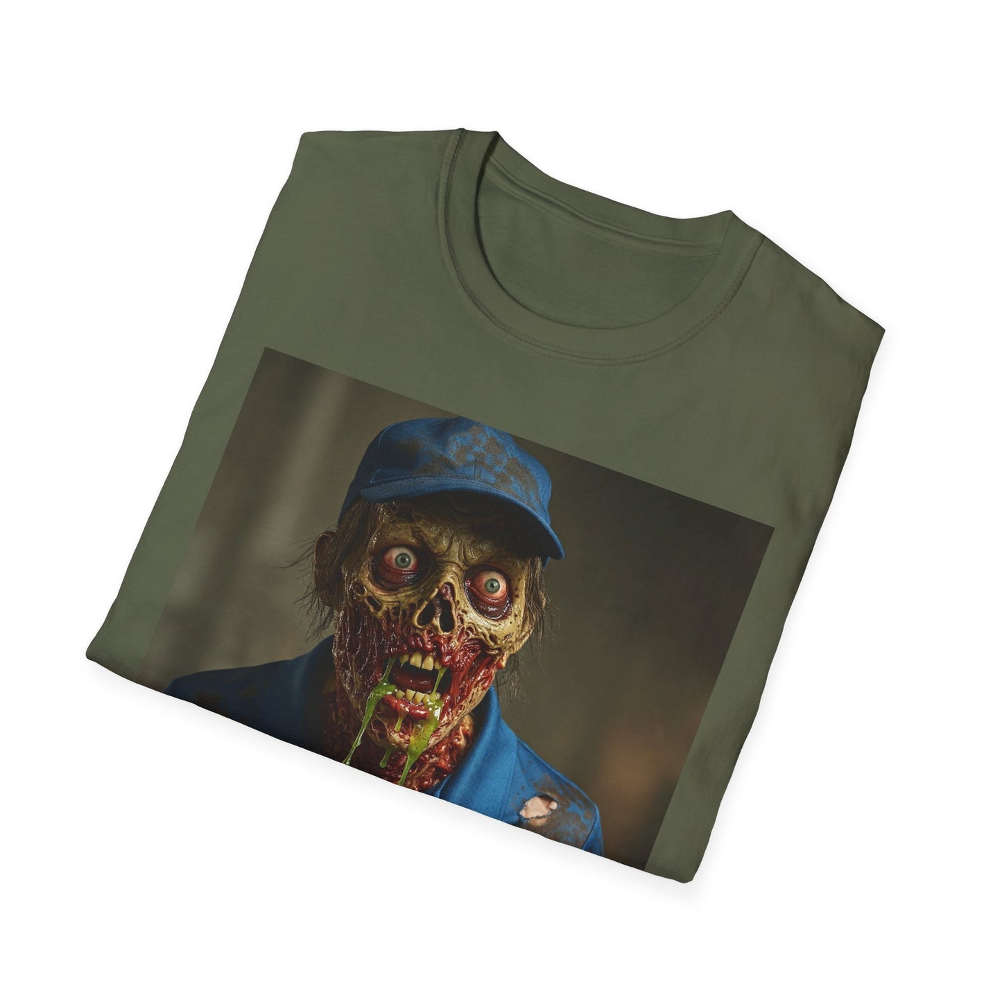 Horror Pizza Delivery Zombie T-Shirt - Unisex Softstyle Tee