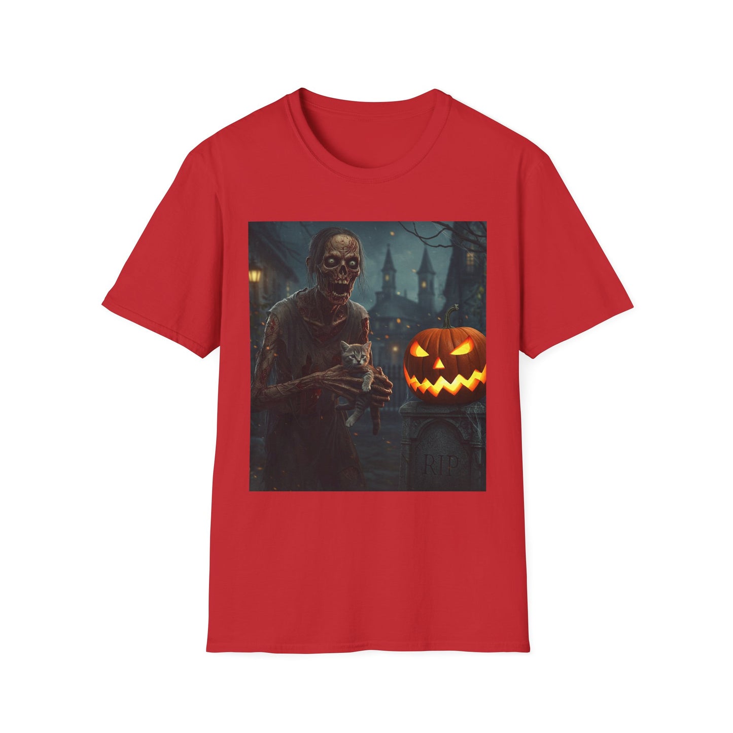 Apocalyptic Portrait Tee, bold, decaying zombie graphic