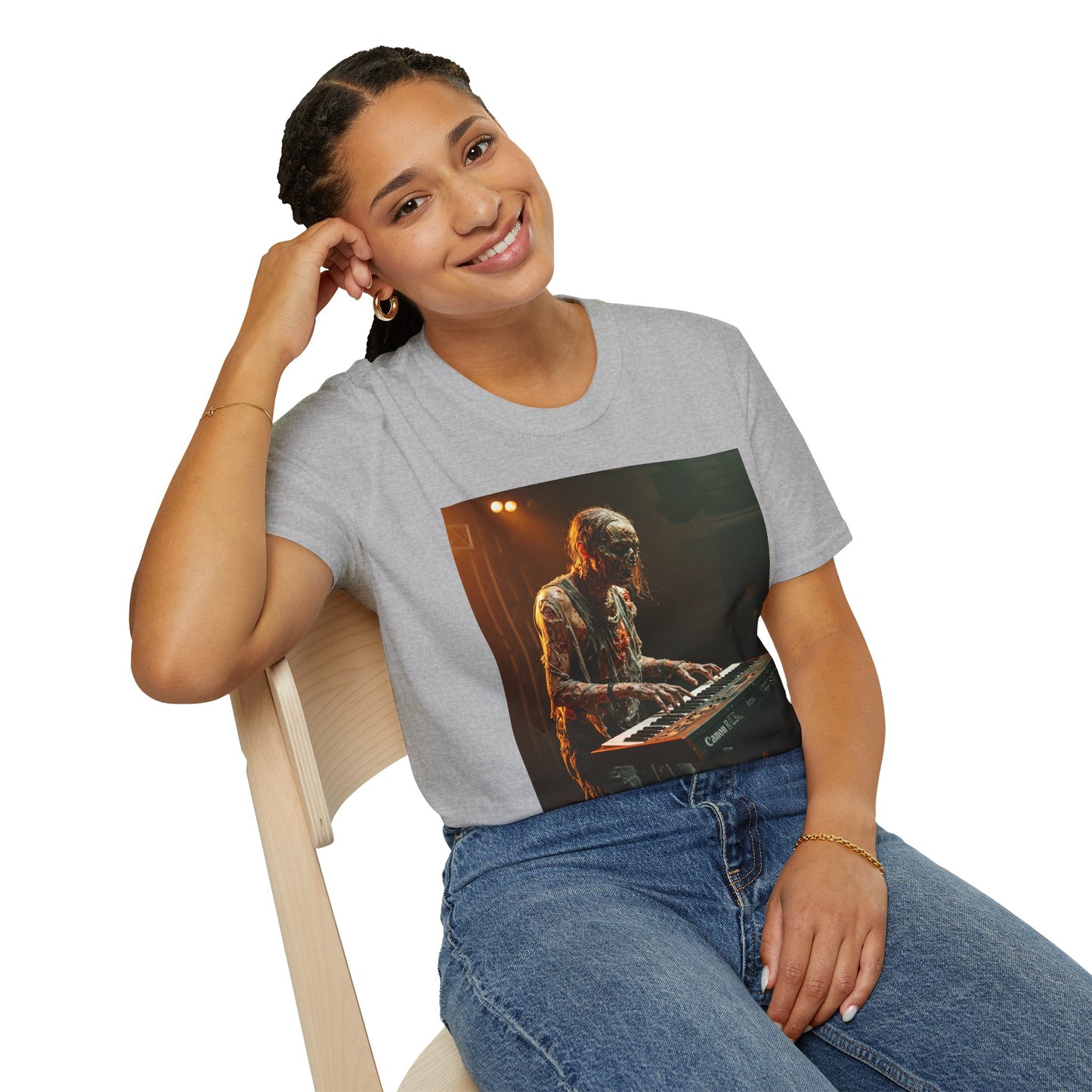 Vintage Musician Unisex Softstyle T-Shirt - Retro Concert Vibe