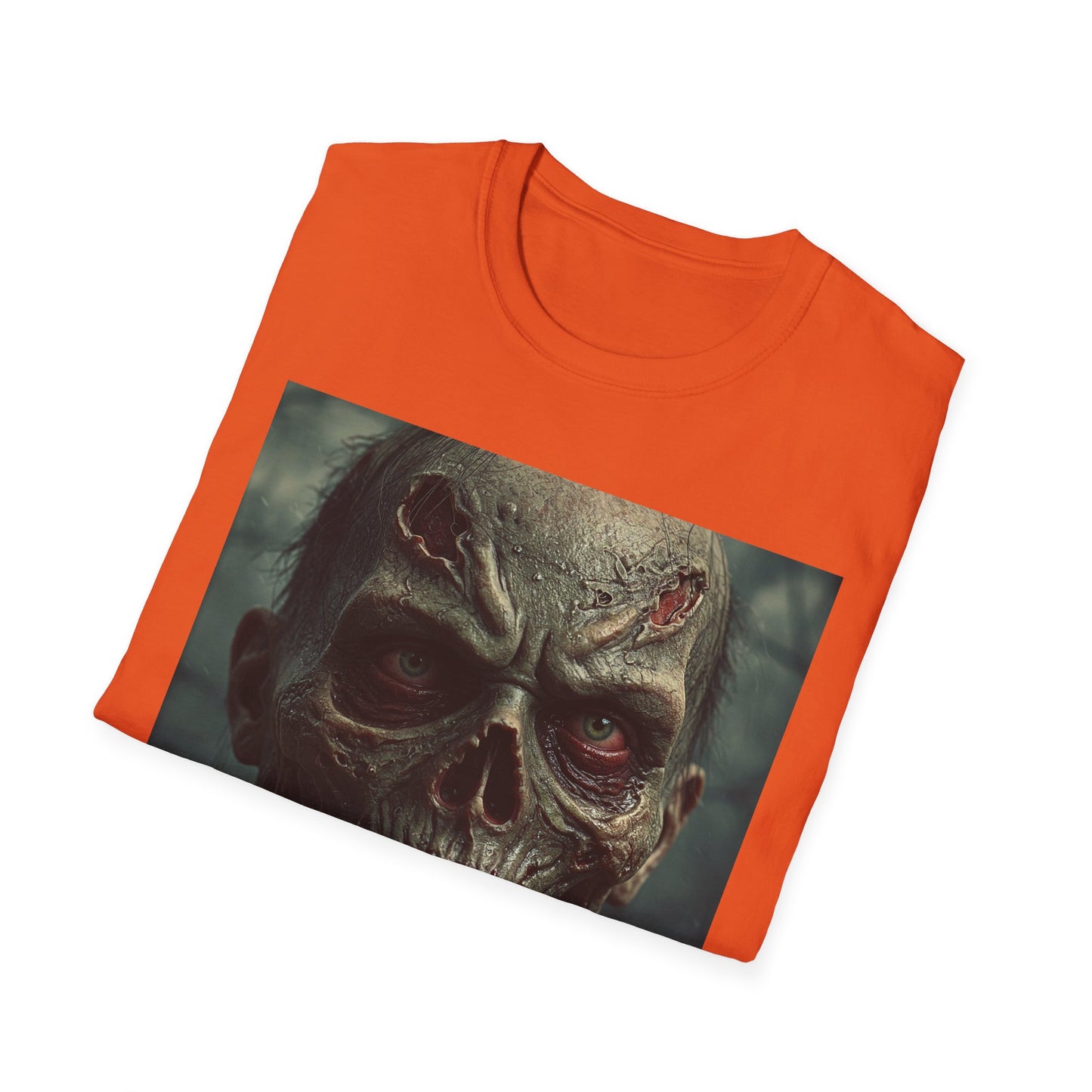 Apocalyptic Portrait Tee, bold, decaying zombie graphic