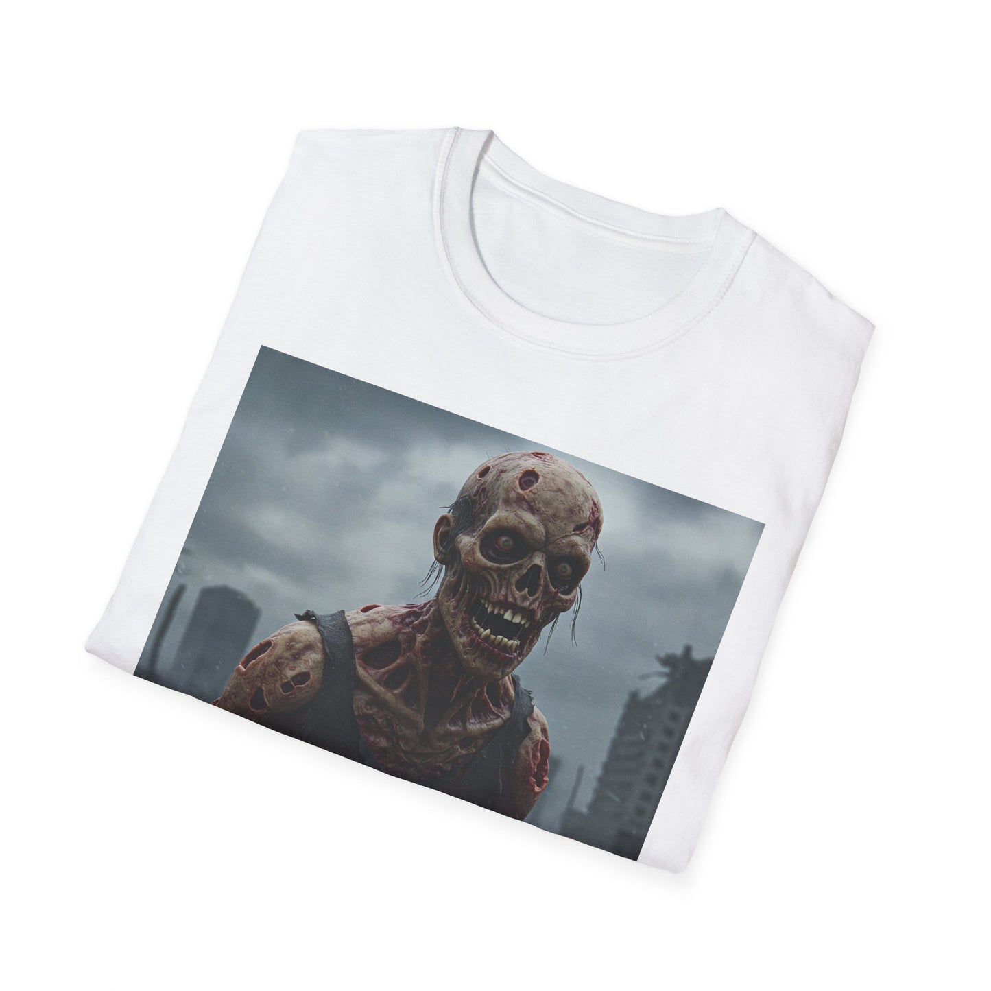 Zombie Apocalypse Apocalyptic Portrait Tee: A Vision of Decay