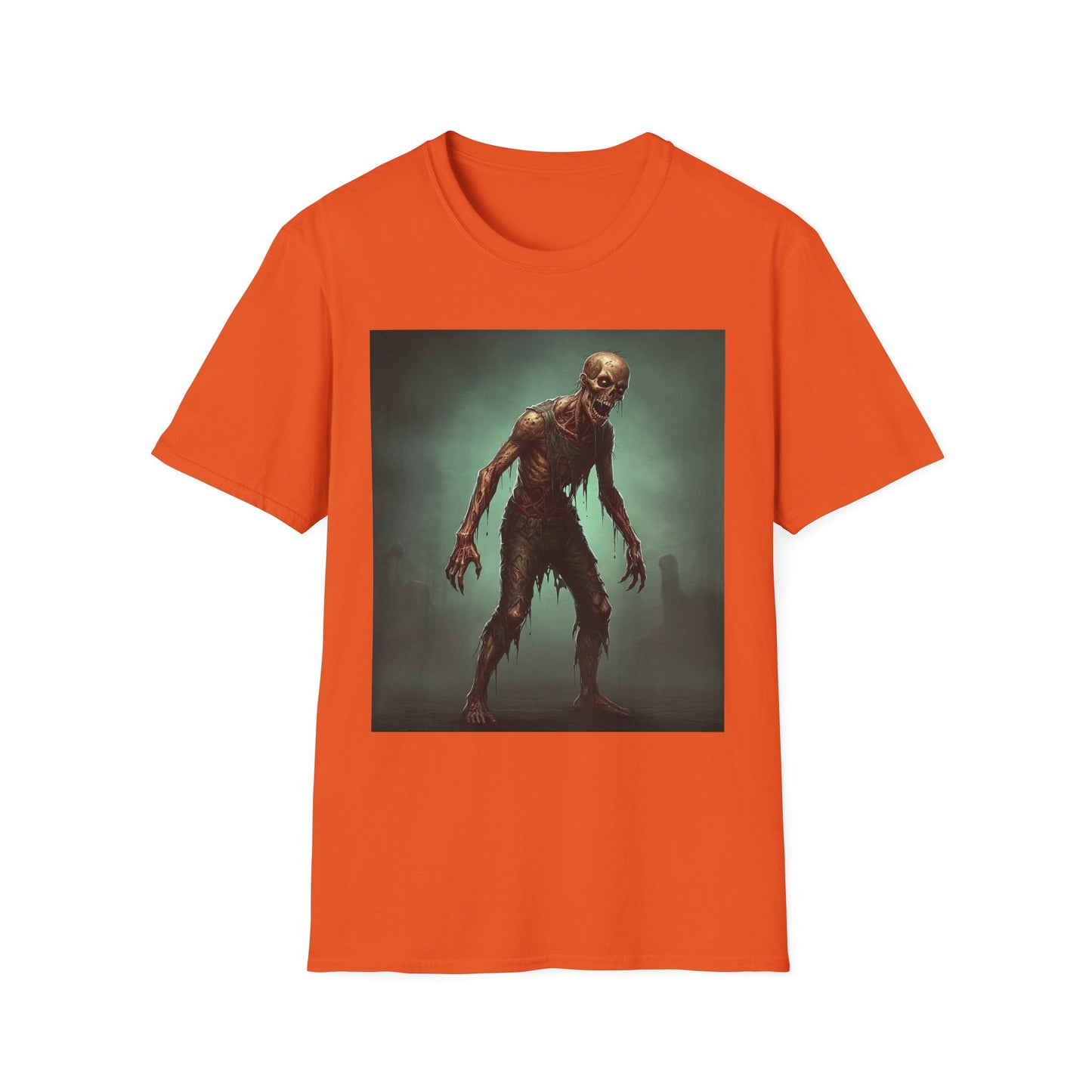 Apocalyptic Portrait Tee, bold, decaying zombie graphic