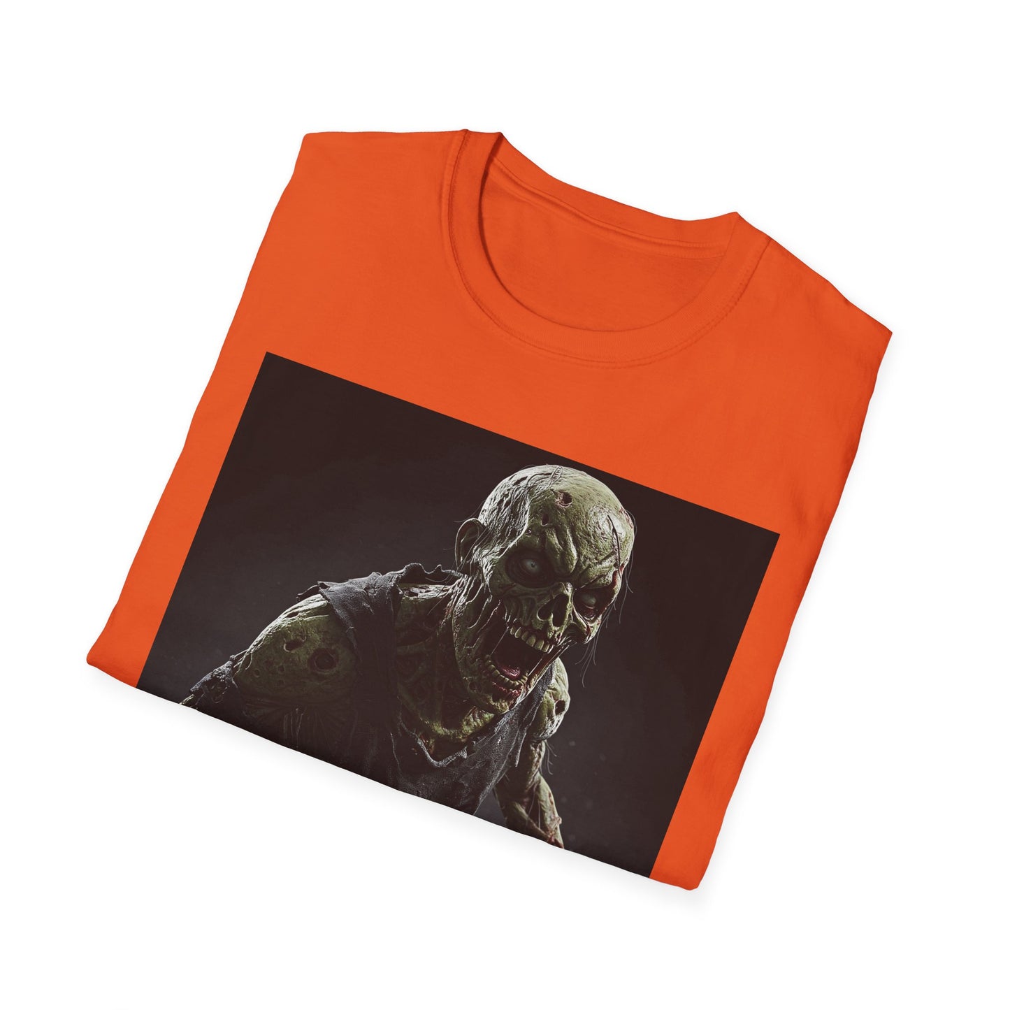 Apocalyptic Portrait Tee, bold, decaying zombie graphic