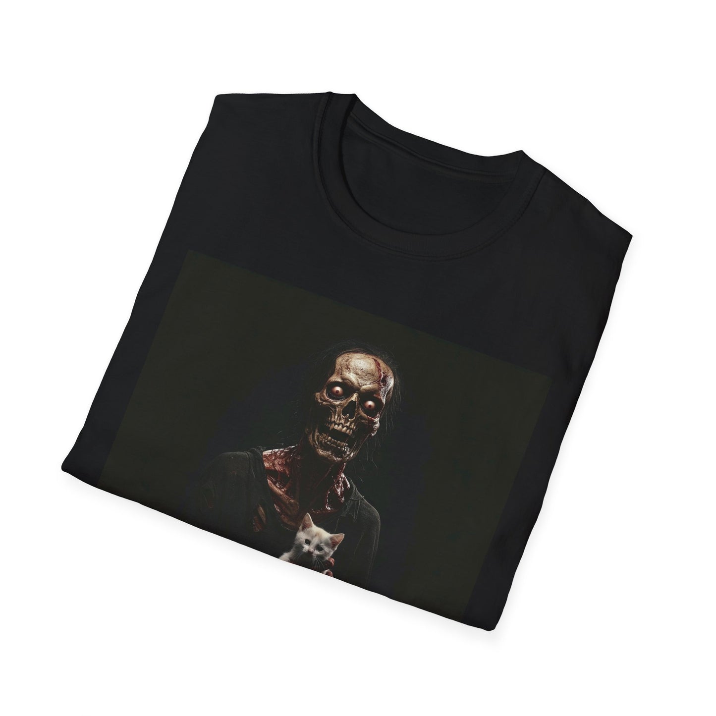 Apocalyptic Portrait Tee, bold, decaying zombie graphic