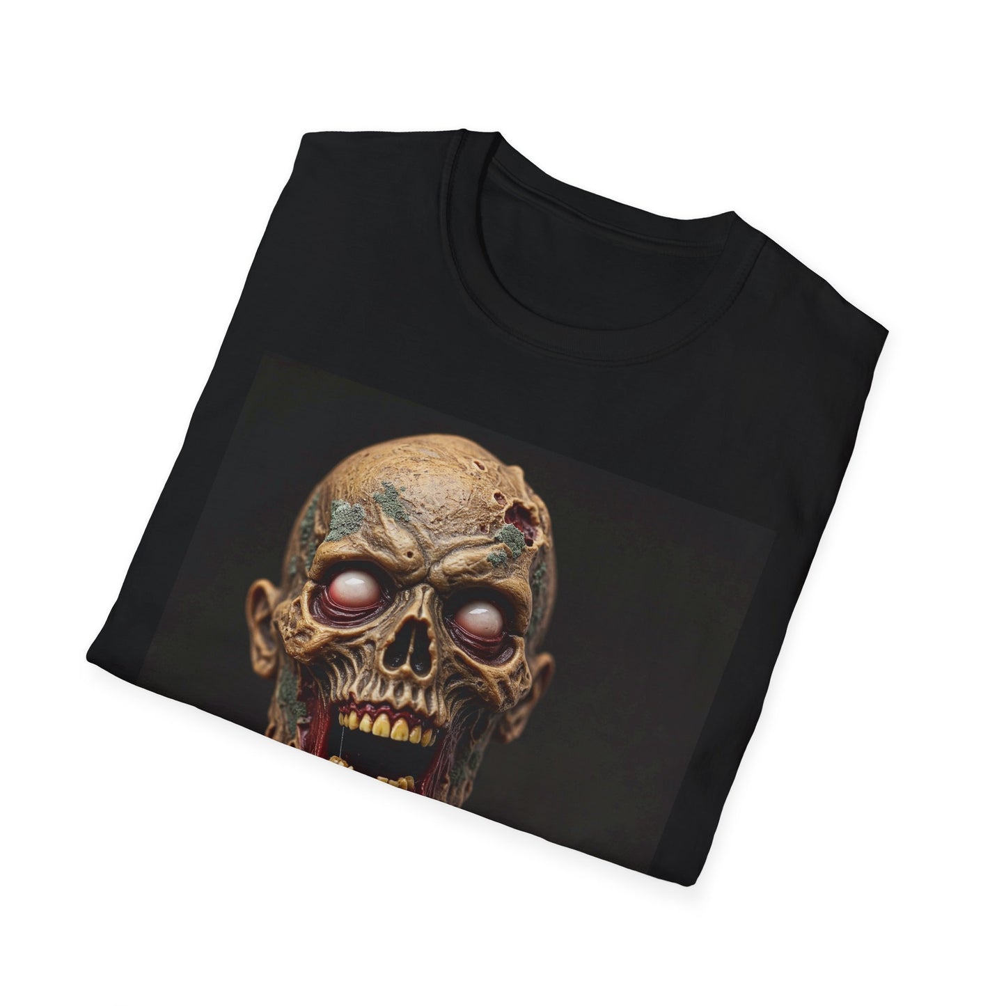 Apocalyptic Portrait Tee, bold, decaying zombie graphic