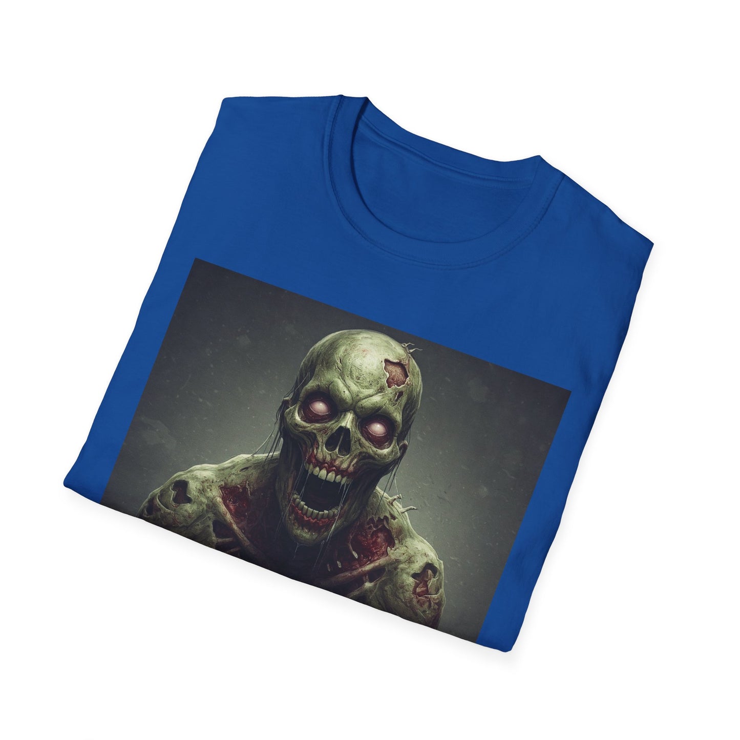 Apocalyptic Portrait Tee, bold, decaying zombie graphic