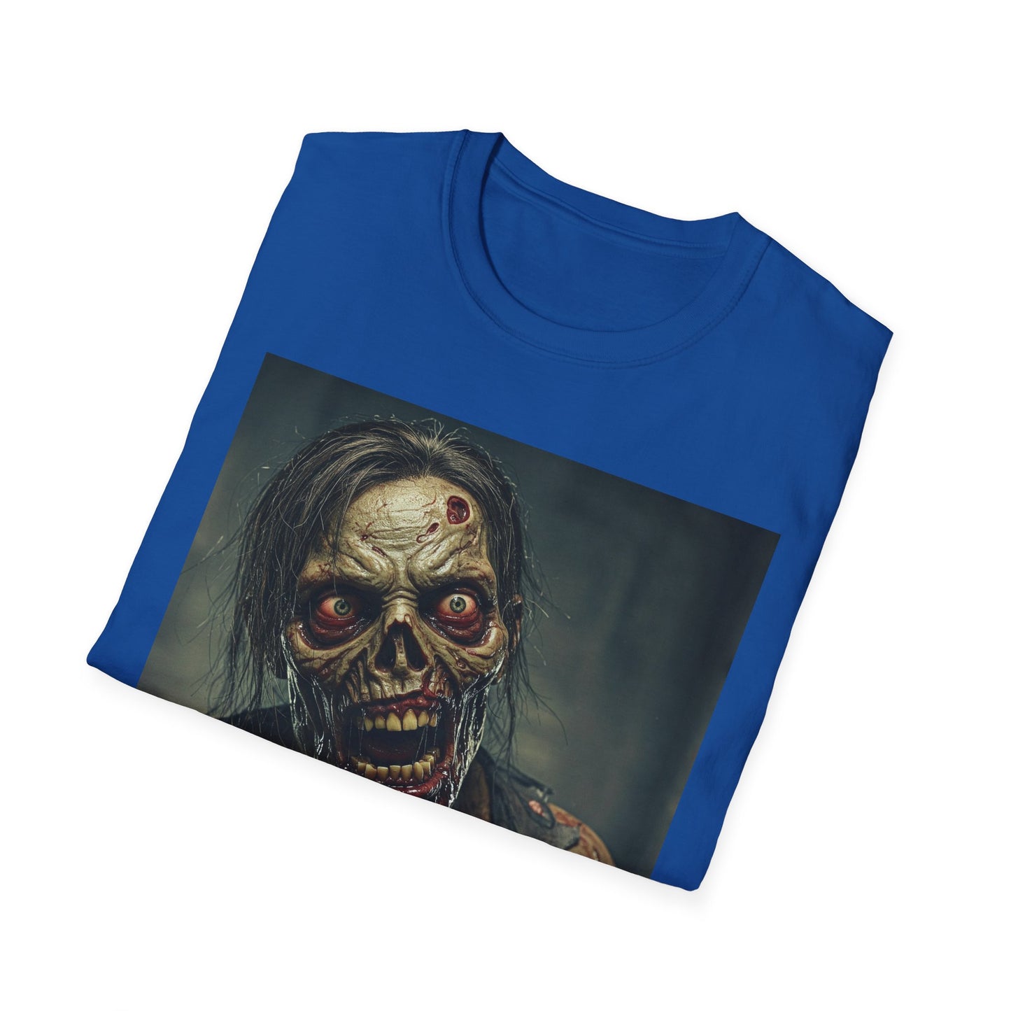 Apocalyptic Portrait Tee, bold, decaying zombie graphic