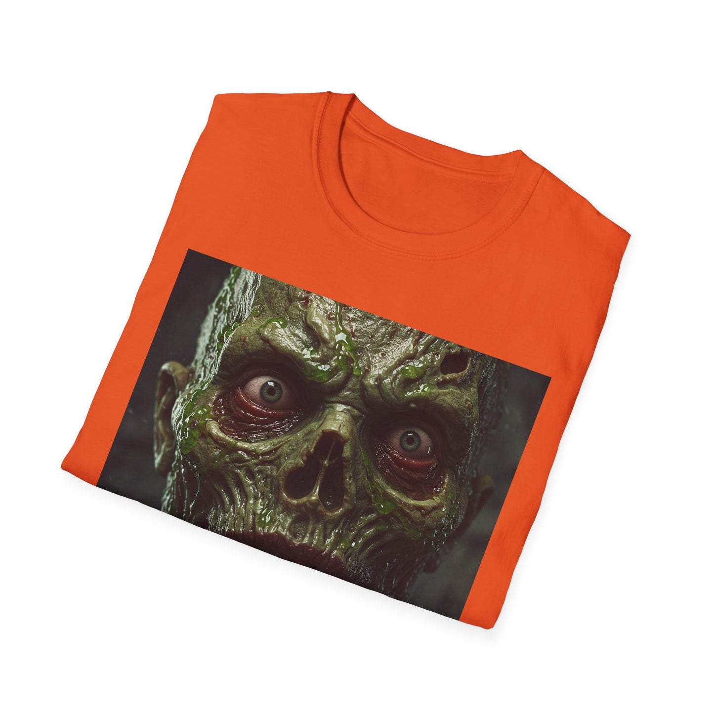 Apocalyptic Portrait Tee, bold, decaying zombie graphic