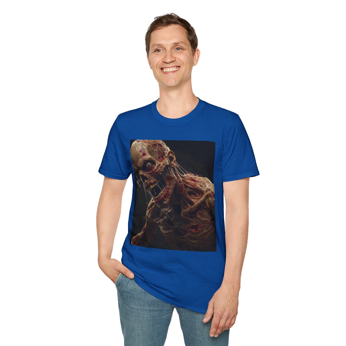 Zombie Art Unisex Softstyle T-Shirt - Graphic Horror Tee