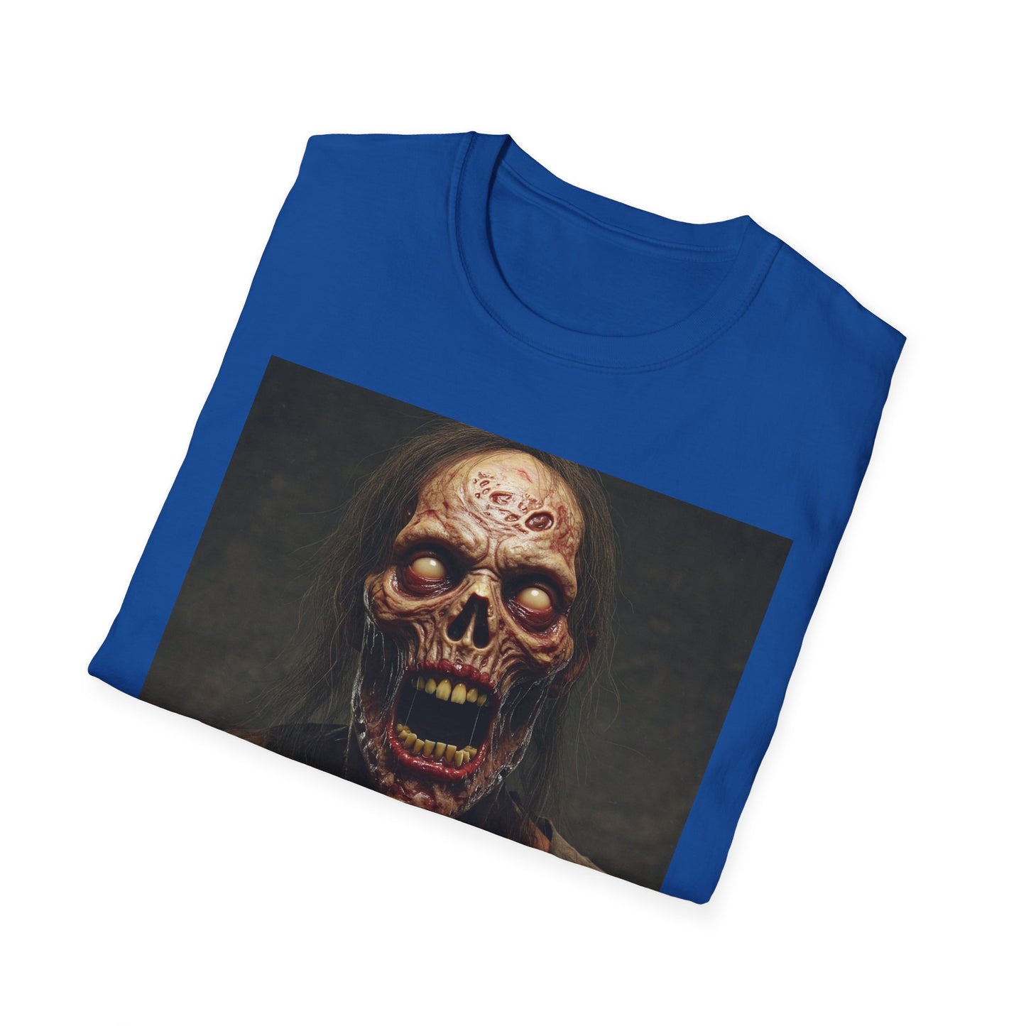 Apocalyptic Portrait Tee, bold, decaying zombie graphic