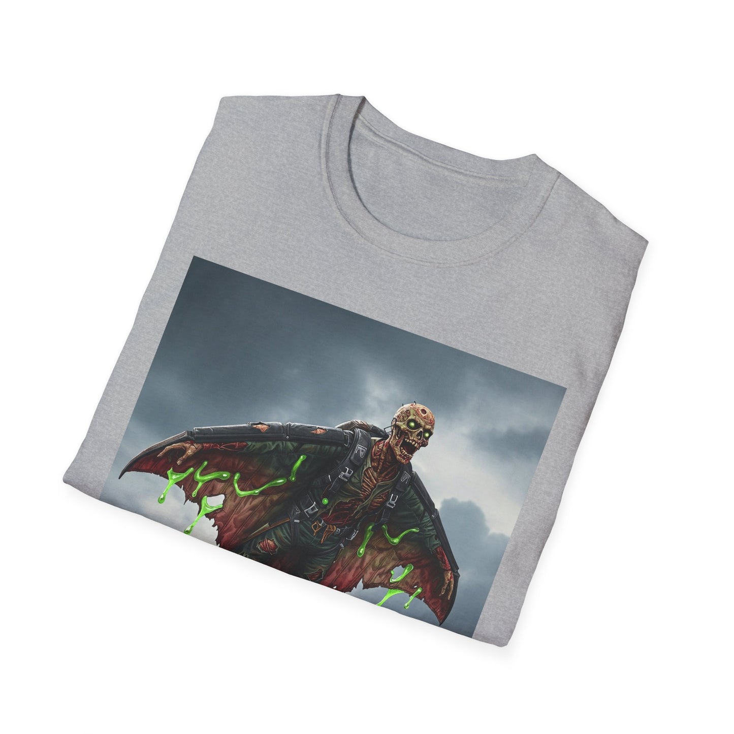 Apocalyptic Portrait Tee, bold, decaying zombie graphic