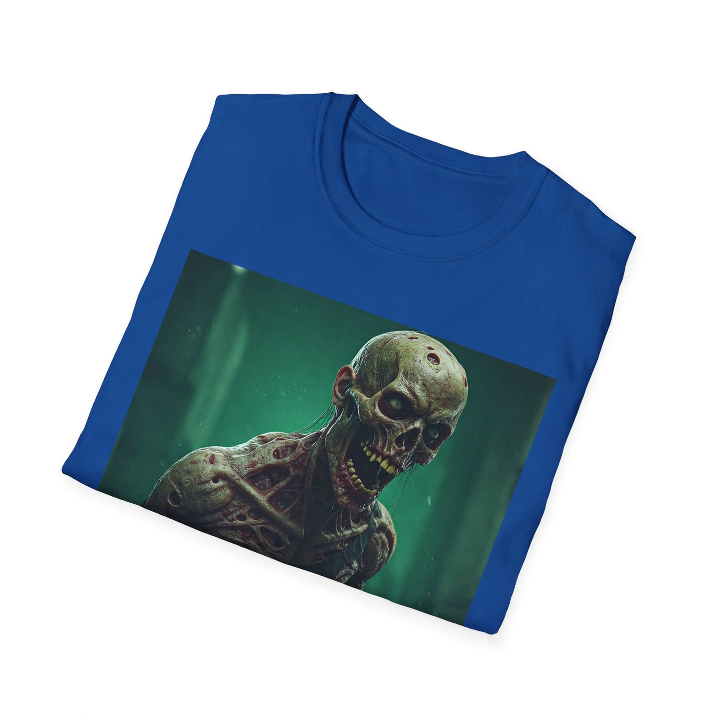 Apocalyptic Portrait Tee, bold, decaying zombie graphic