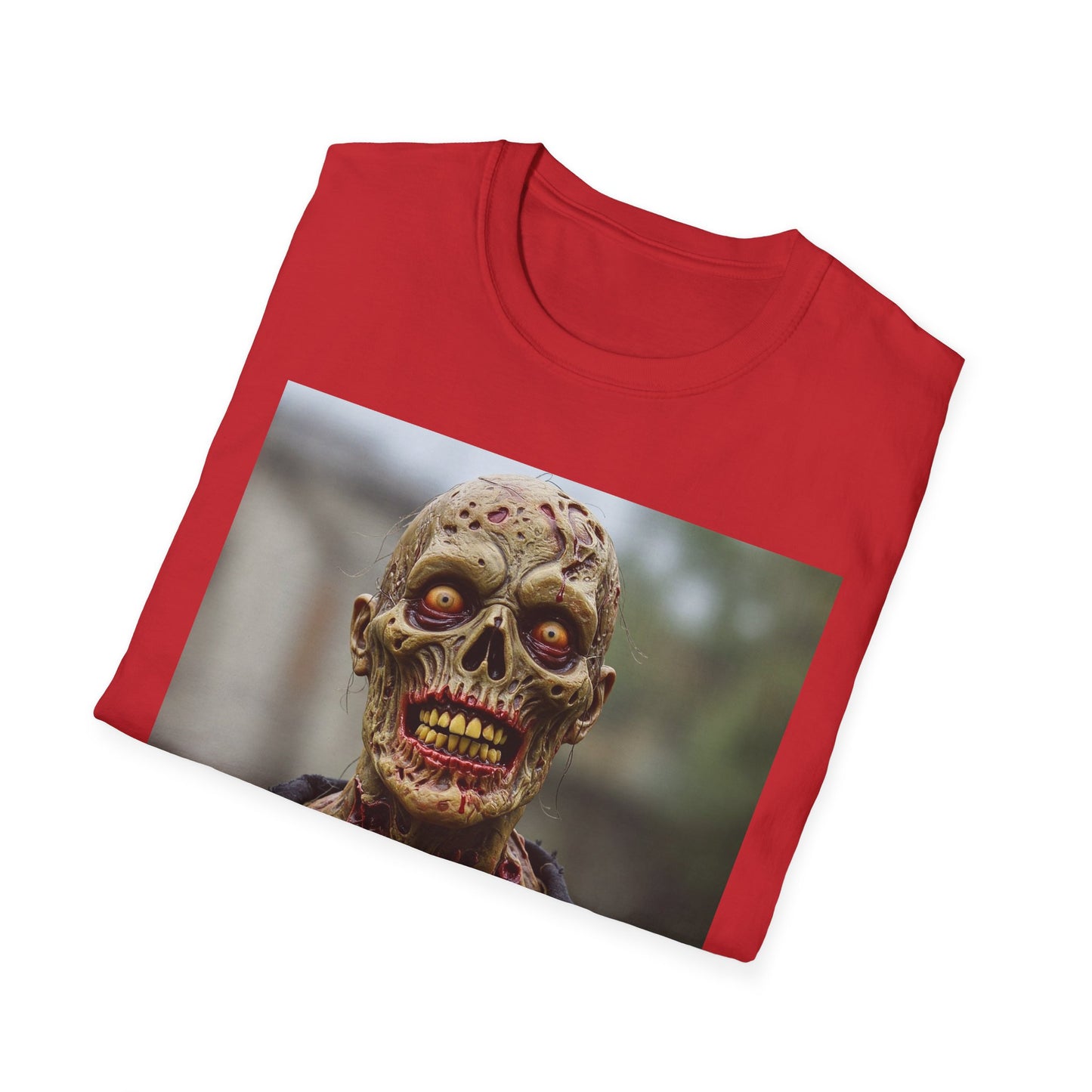 Apocalyptic Portrait Tee, bold, decaying zombie graphic