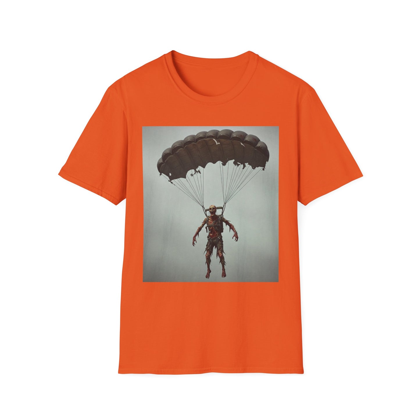 Adventure Awaits Parachuting Hero Unisex Softstyle T-Shirt