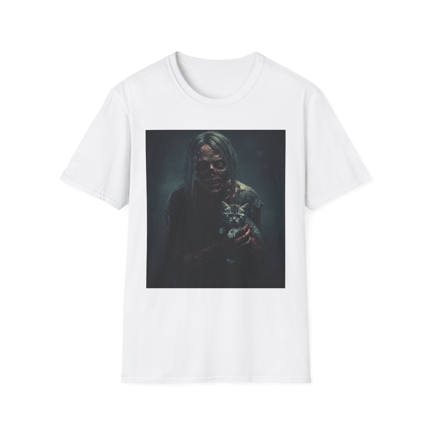 Apocalyptic Portrait Tee, bold, decaying zombie graphic