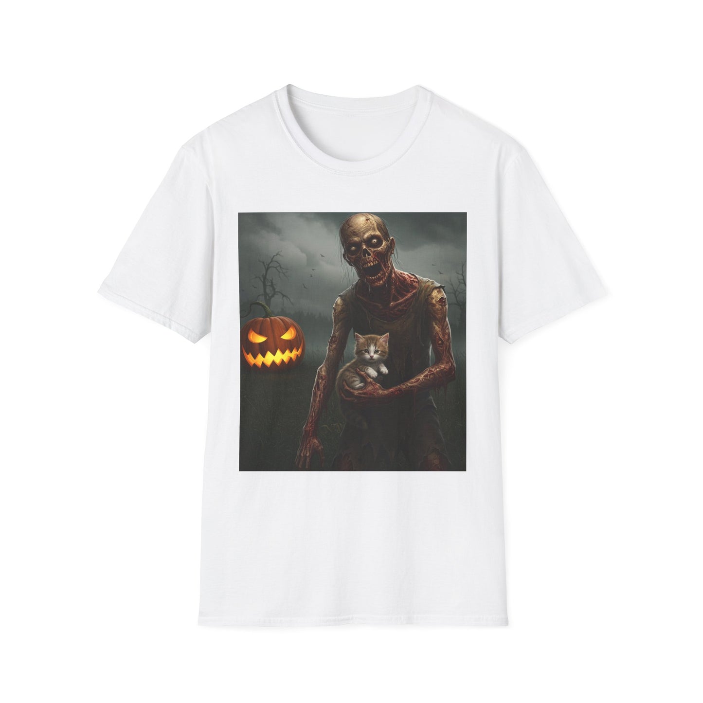 Apocalyptic Portrait Tee, bold, decaying zombie graphic