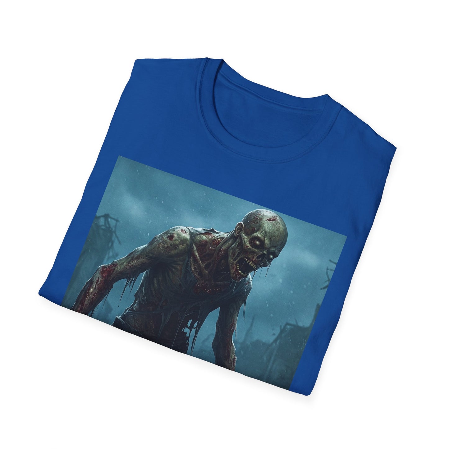 Unisex Horror Graphic T-Shirt - Zombie Design for Halloween & Horror Fans