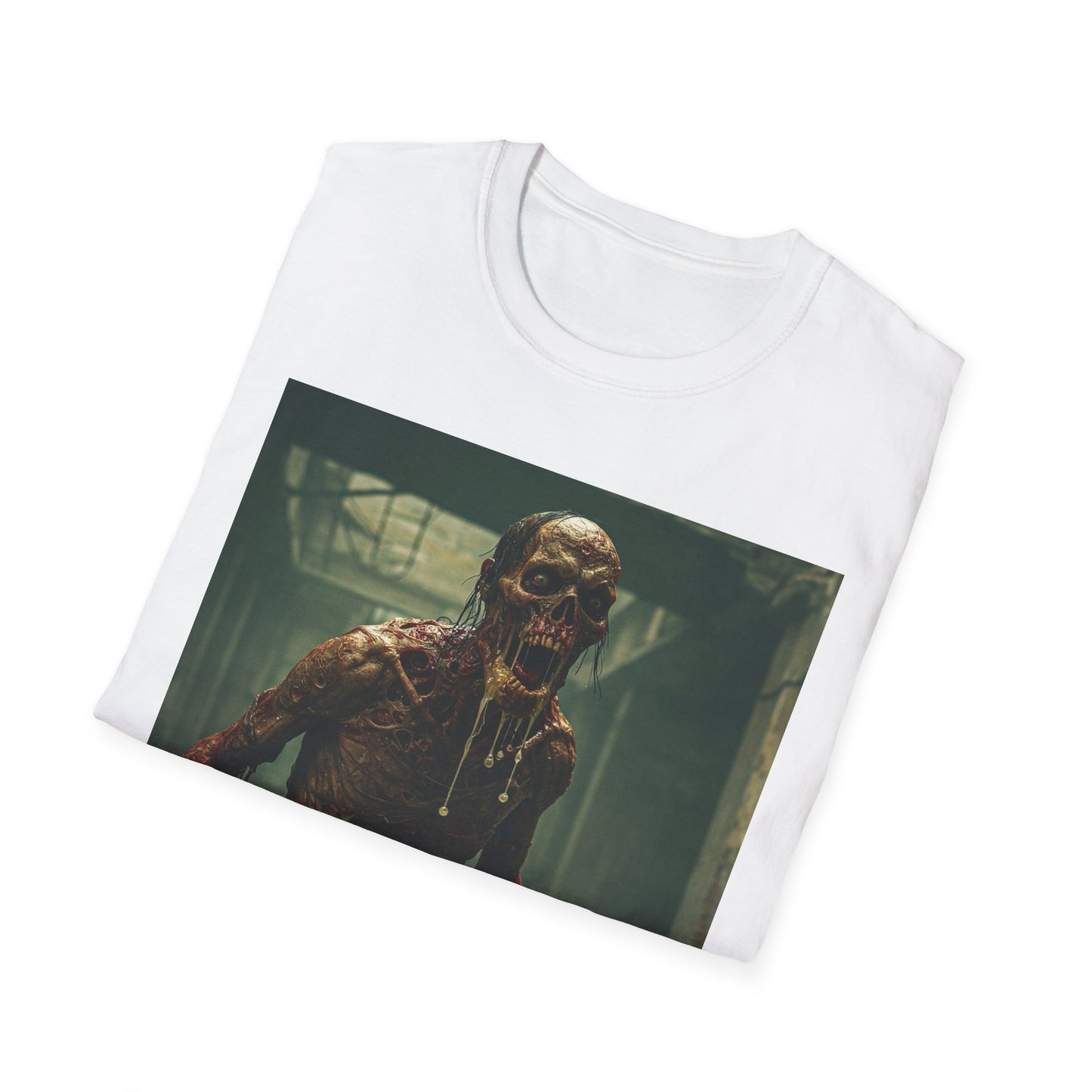 Horror Graphic Unisex T-Shirt - Spooky Zombie Design - Perfect for Halloween and Horror Fans