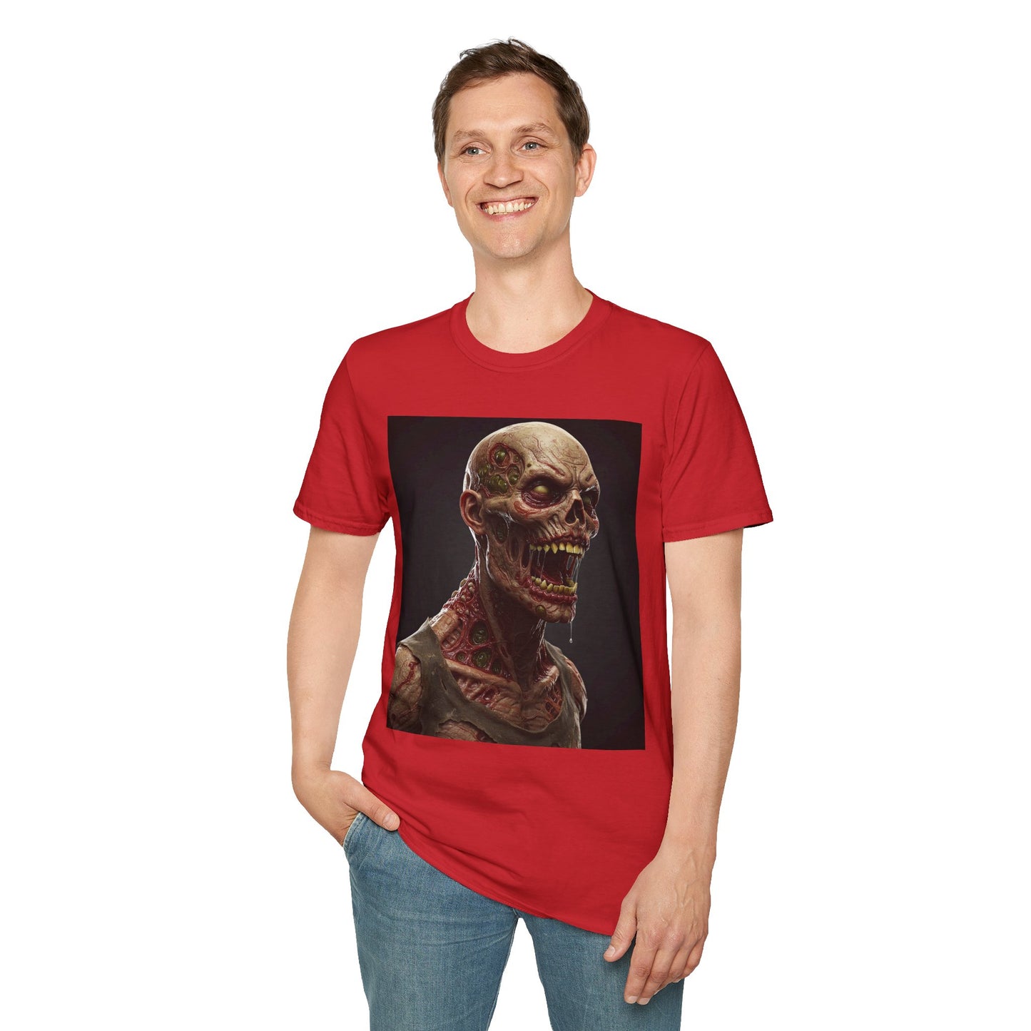 Zombie Graphic Unisex Softstyle T-Shirt | Horror Movie Fan Apparel