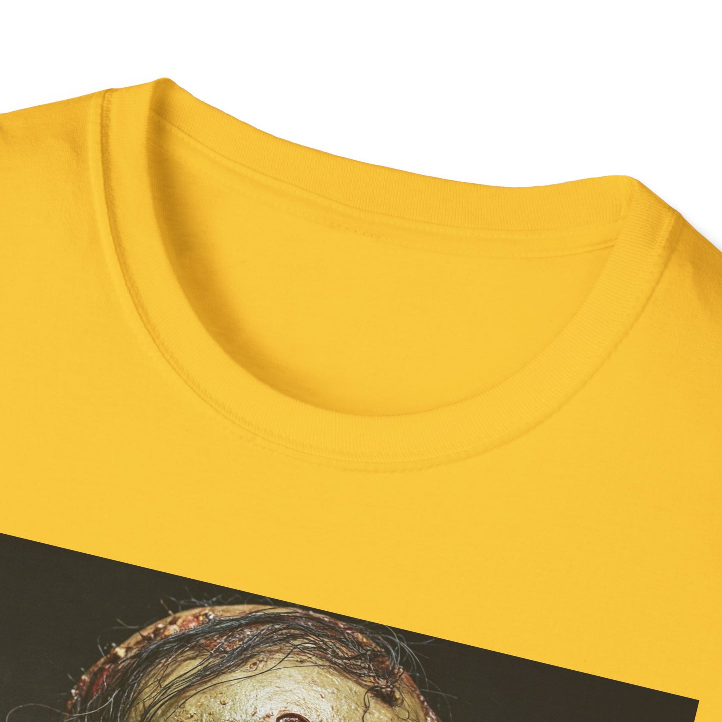 Apocalyptic Portrait Tee, bold, decaying zombie graphic