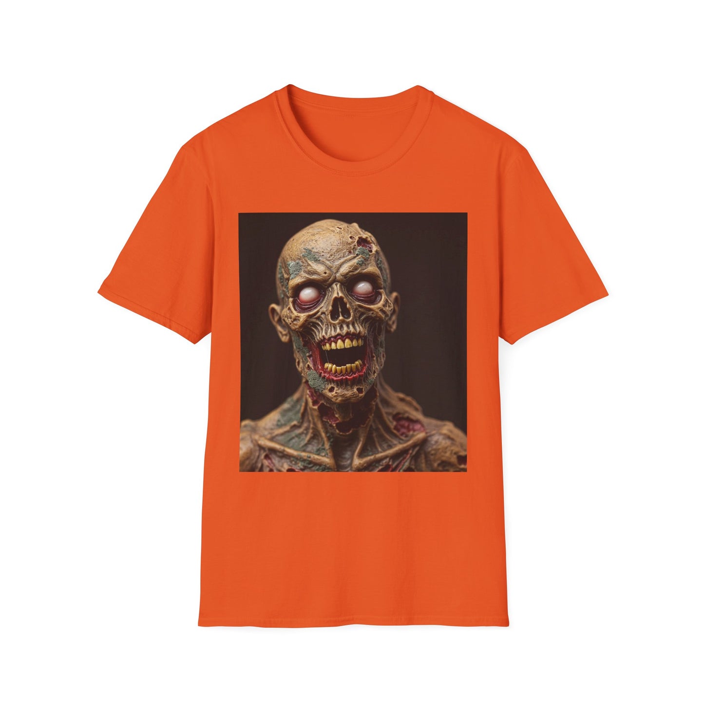 Apocalyptic Portrait Tee, bold, decaying zombie graphic