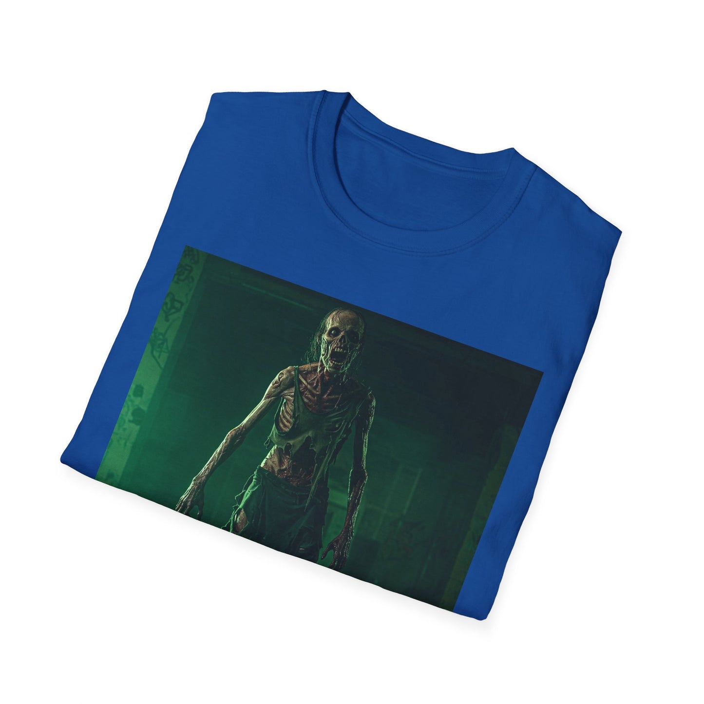 Apocalyptic Portrait Tee, bold, decaying zombie graphic