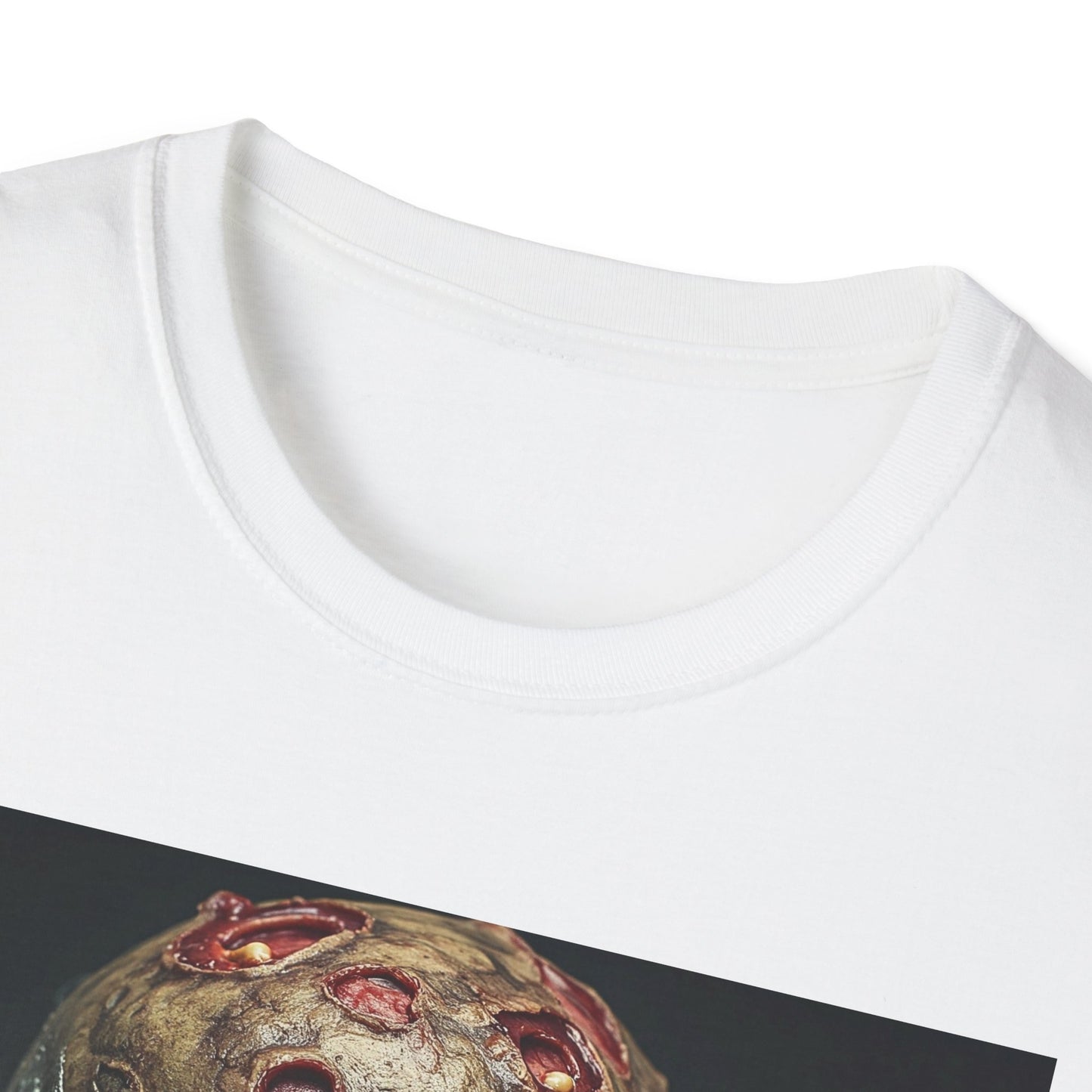 Apocalyptic Portrait Tee, bold, decaying zombie graphic