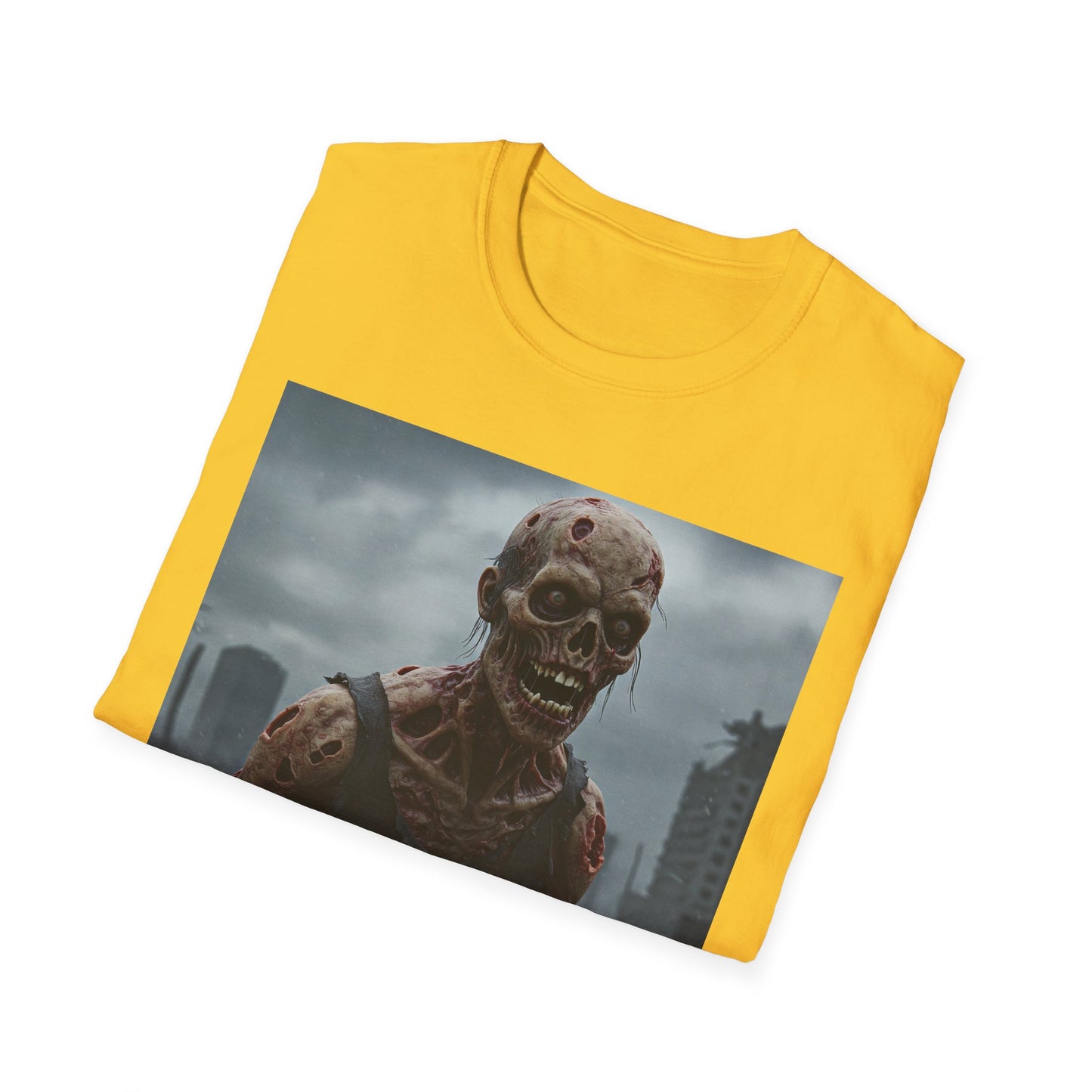 Zombie Apocalypse Apocalyptic Portrait Tee: A Vision of Decay