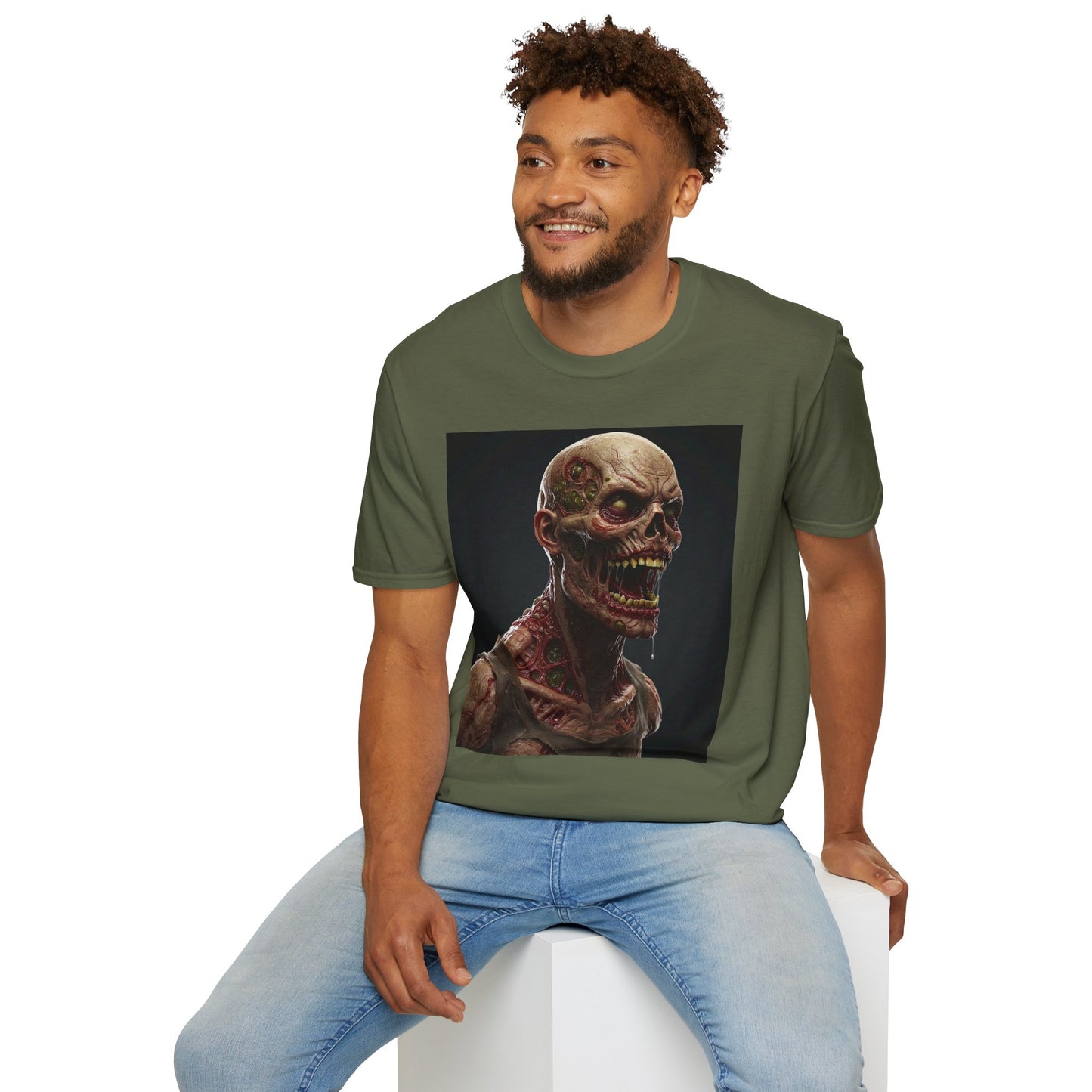 Zombie Graphic Unisex Softstyle T-Shirt | Horror Movie Fan Apparel