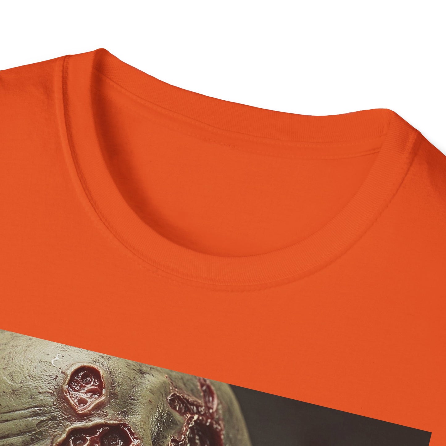 Apocalyptic Portrait Tee, bold, decaying zombie graphic