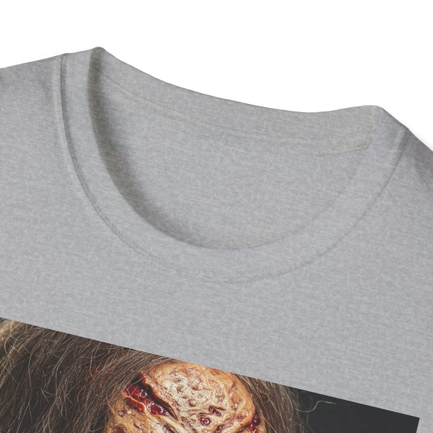 Apocalyptic Portrait Tee, bold, decaying zombie graphic