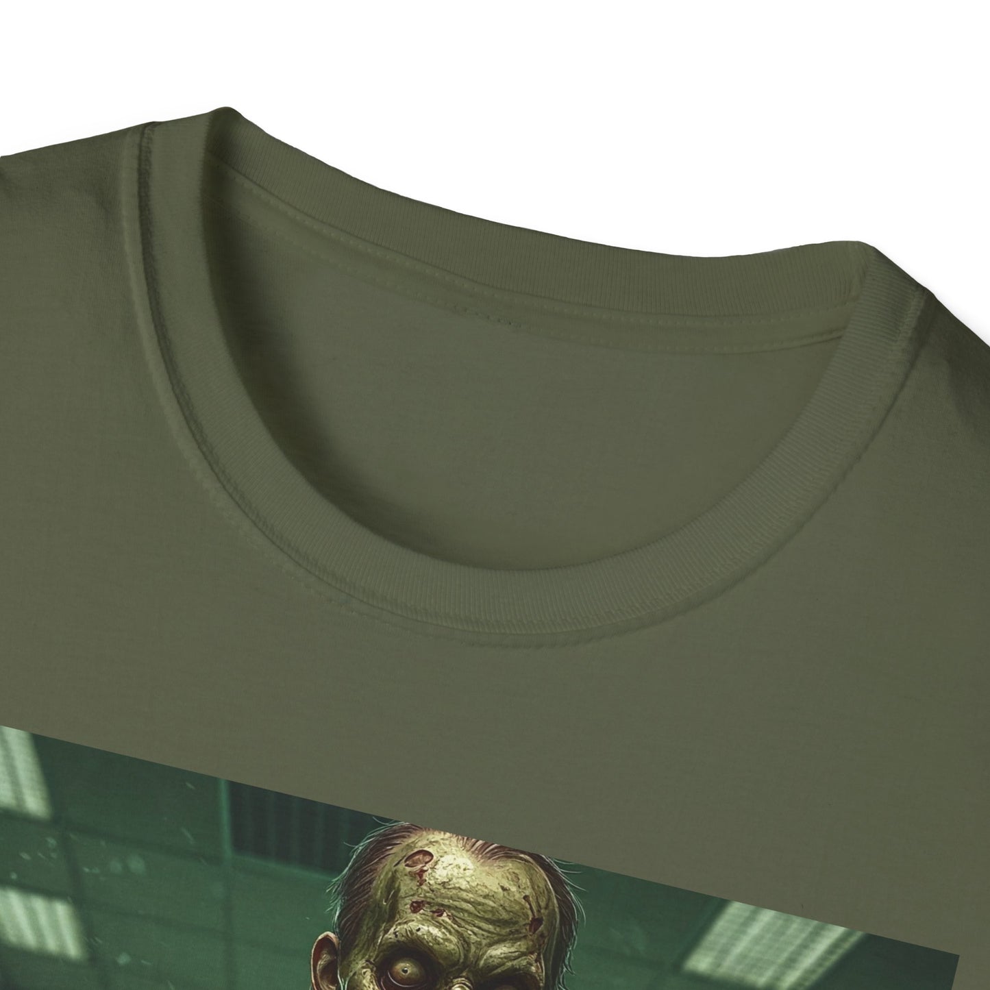 Zombie Office Horror Unisex Softstyle T-Shirt