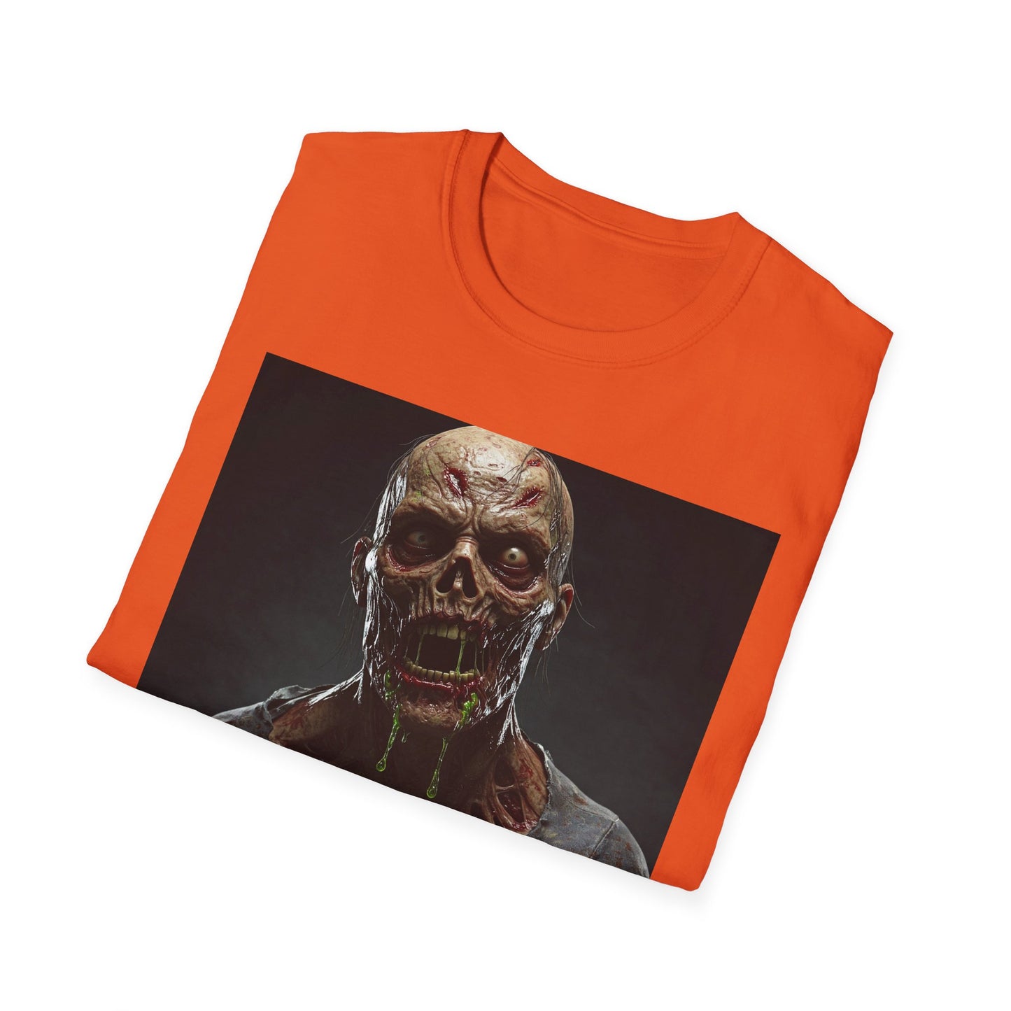 Apocalyptic Portrait Tee, bold, decaying zombie graphic