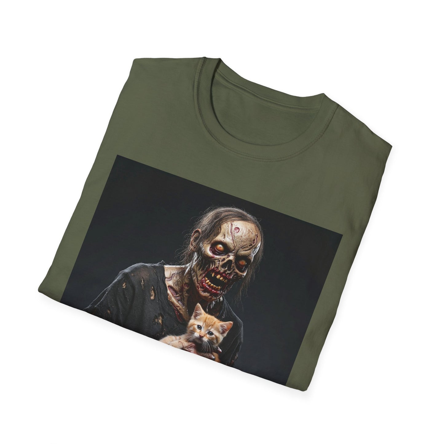 Apocalyptic Portrait Tee, bold, decaying zombie graphic