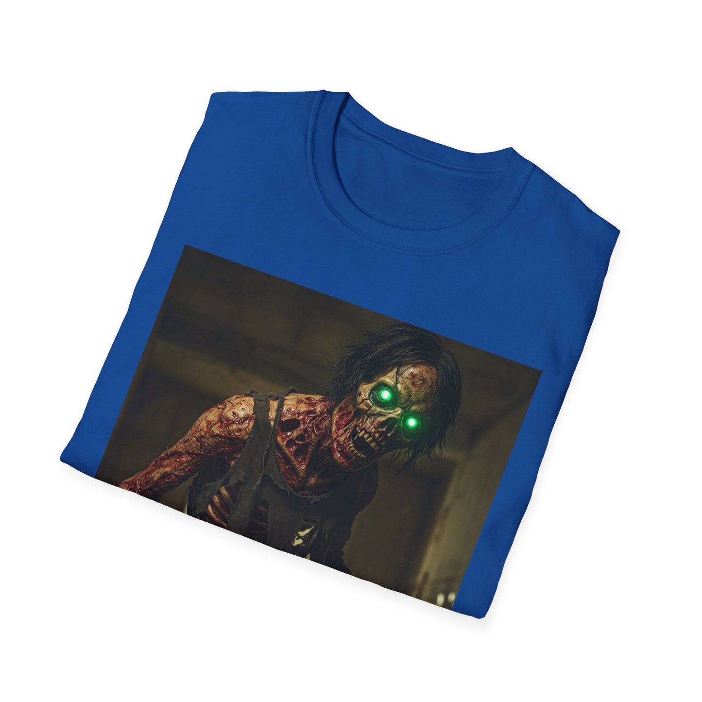 Apocalyptic Portrait Tee, bold, decaying zombie graphic