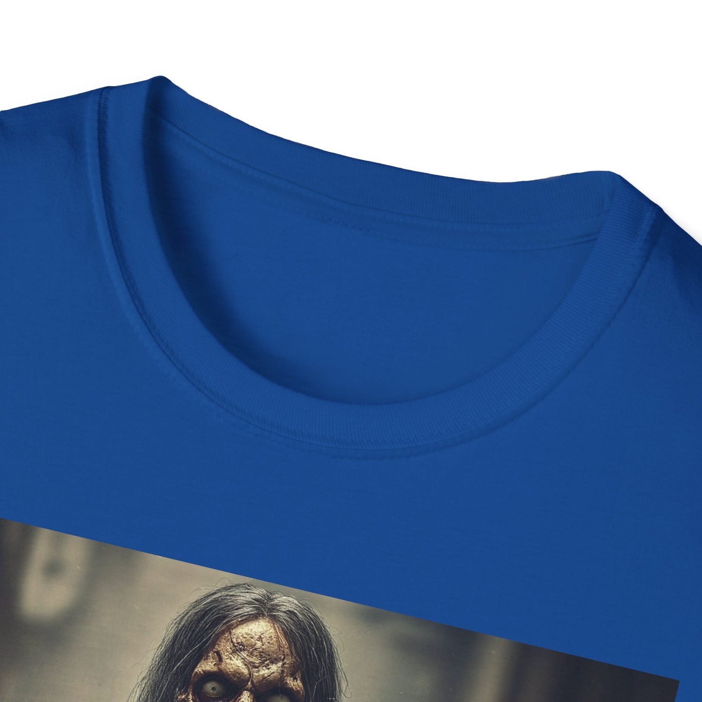 Apocalyptic Portrait Tee, bold, decaying zombie graphic