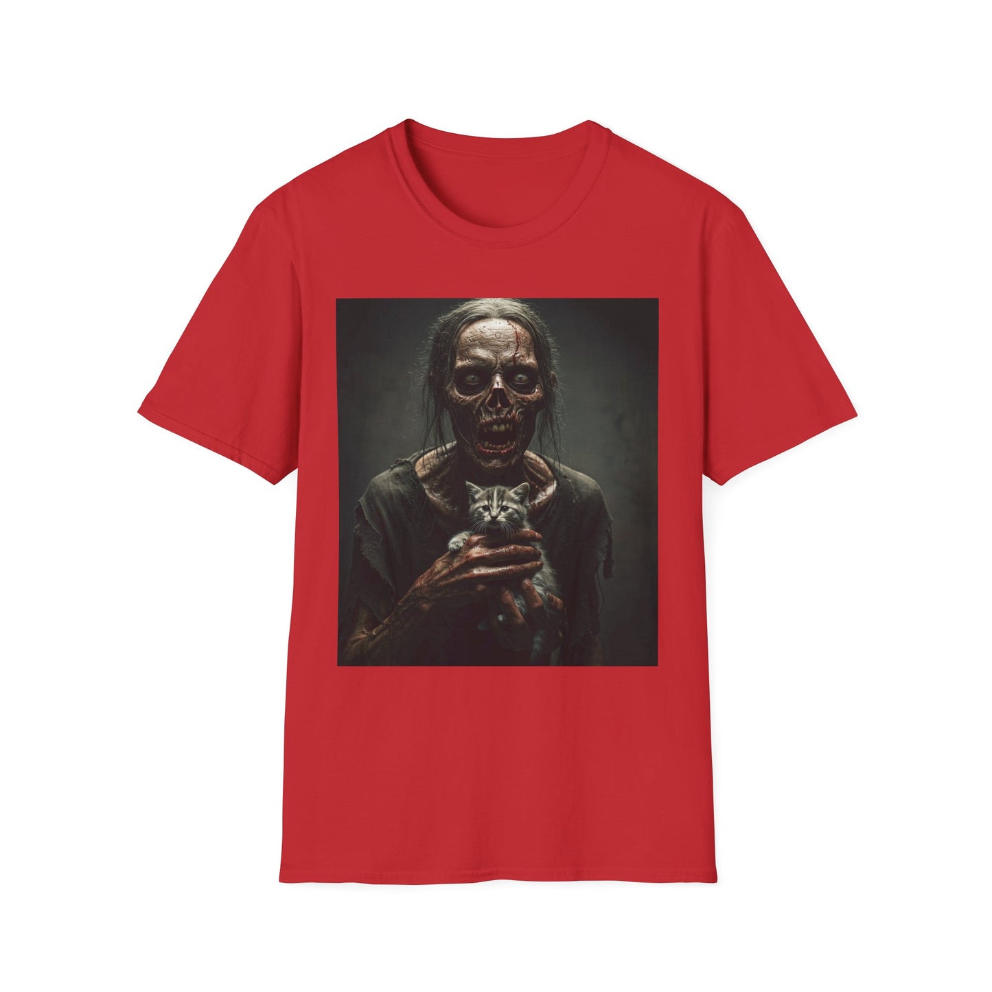 Apocalyptic Portrait Tee, bold, decaying zombie graphic