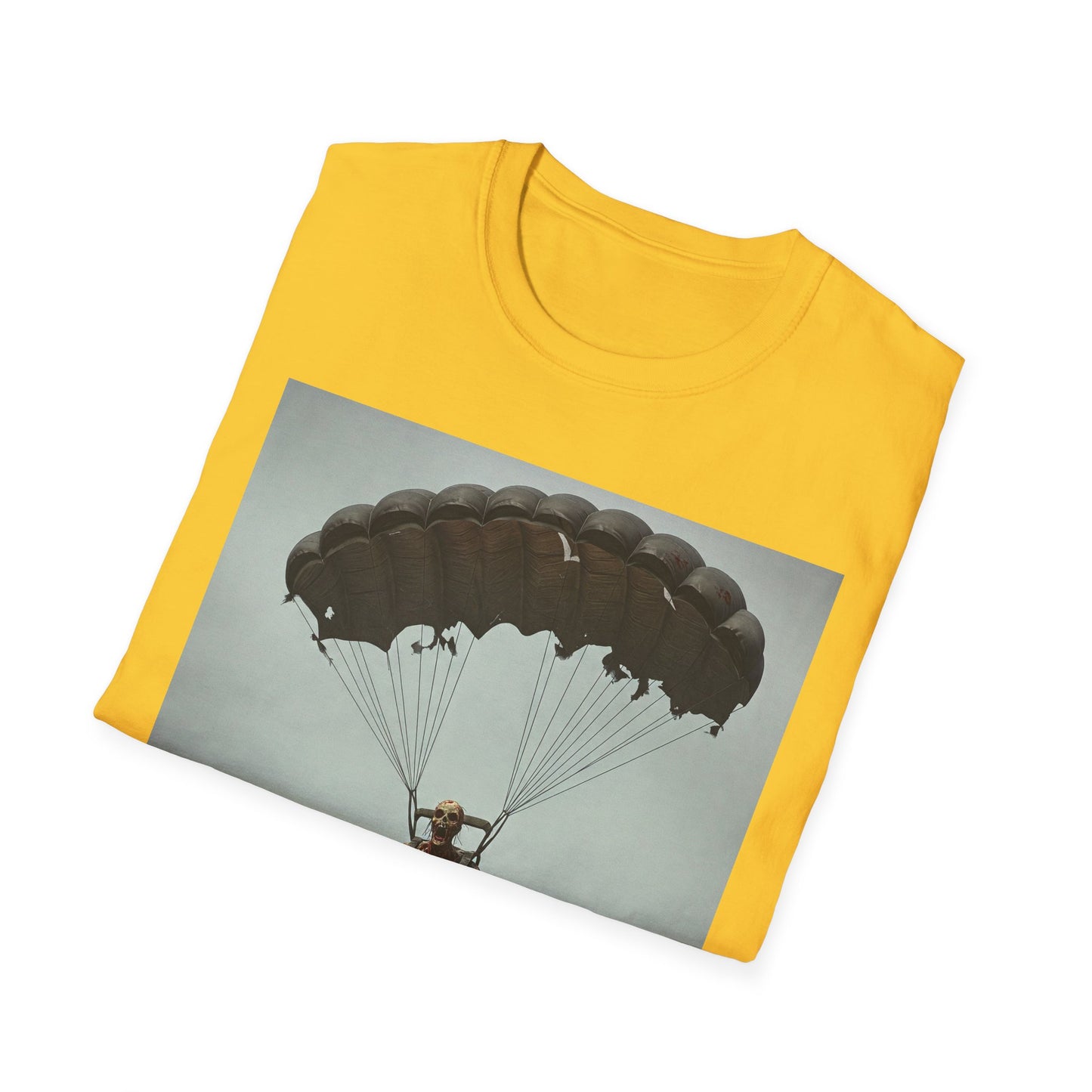 Adventure Awaits Parachuting Hero Unisex Softstyle T-Shirt