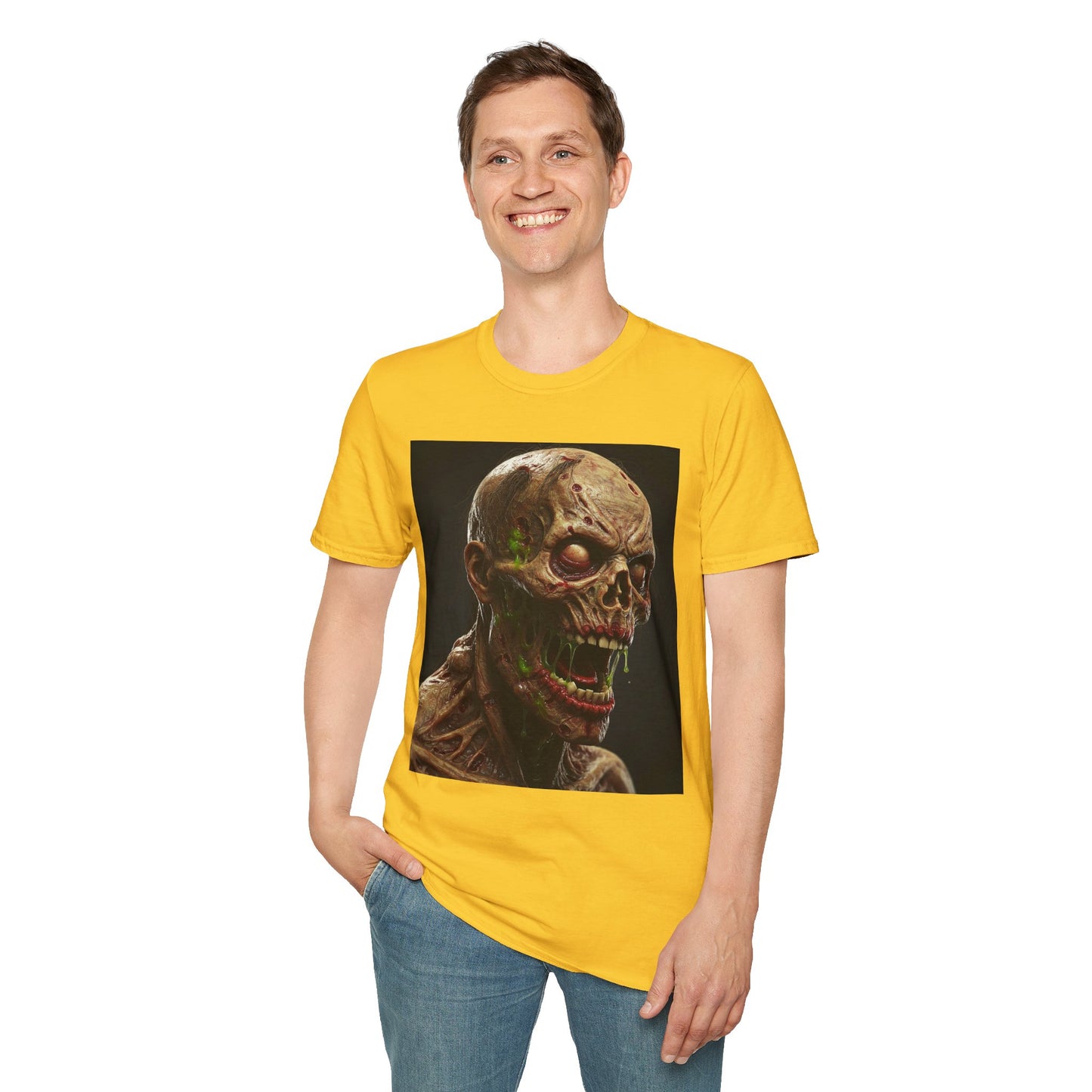 Creepy Skeleton Graphic T-Shirt - Unisex Softstyle Horror Tee