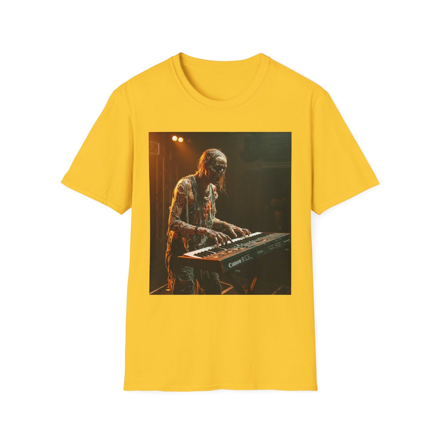 Vintage Musician Unisex Softstyle T-Shirt - Retro Concert Vibe