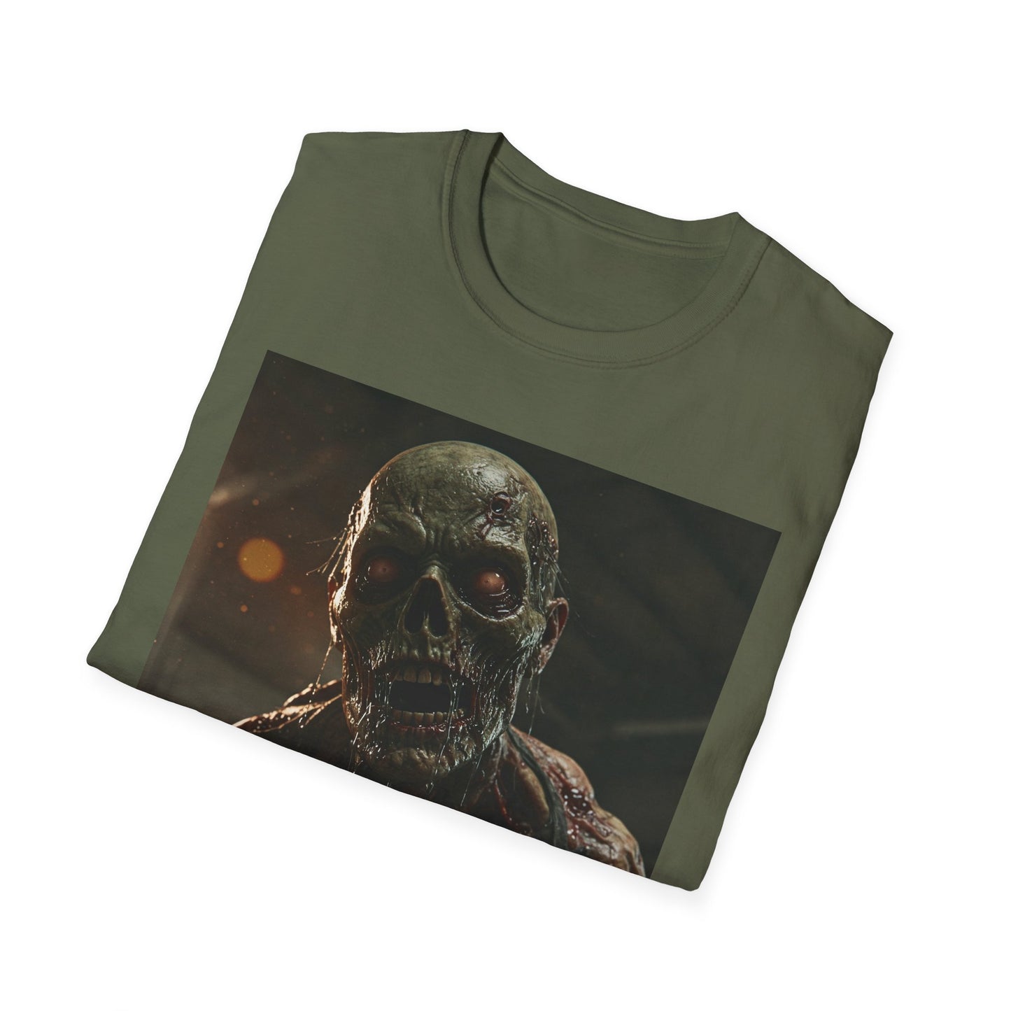 Unisex Zombie Graphic Softstyle T-Shirt | Perfect for Halloween & Horror Fans